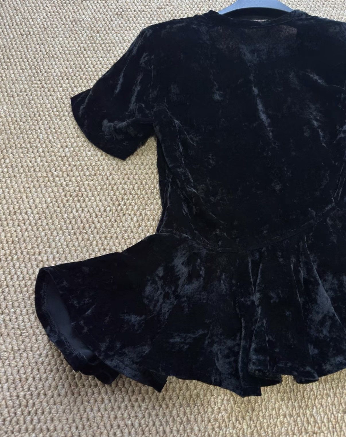 Comme des Garcons Comme des Garçons Ice Velvet Irregular Waist Ruffle Top K23 Size S / US 4 / IT 40 - 7 Thumbnail