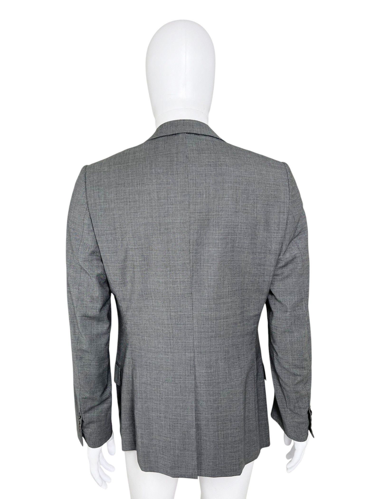 Dior by Kris Van Assche F/W 2008 Grey Wool Blazer Size 52R - 3 Thumbnail