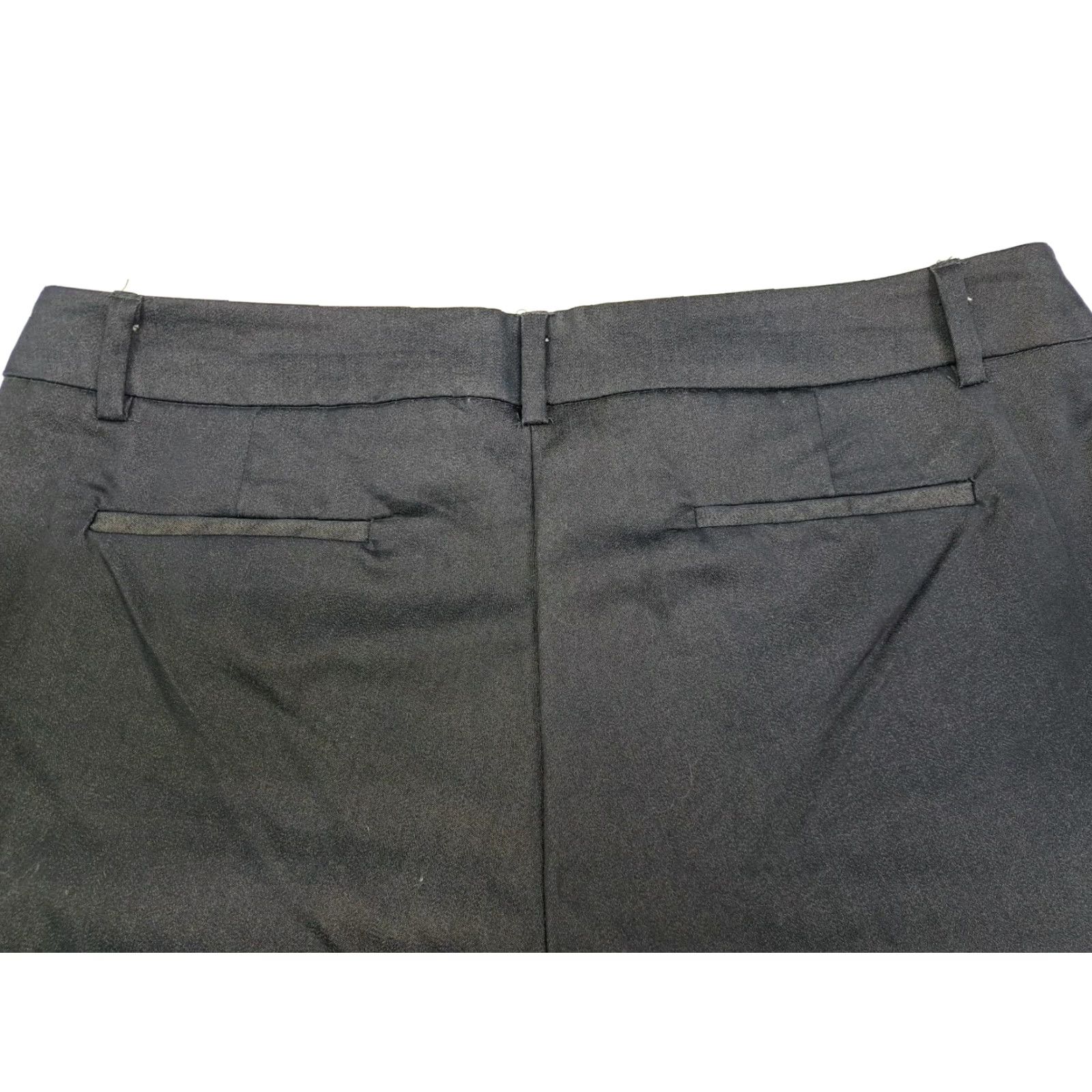 Vintage NWT New York & Co Womens Mid Rise Slim Ankle Pants Stretch Side Zip Blu 12 #6791 Size 34" / US 12 / IT 48 - 7 Thumbnail