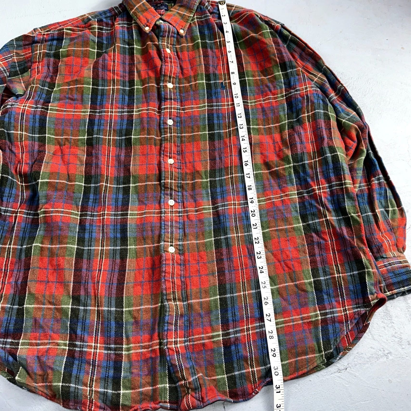 Ralph Lauren RALPH LAUREN Plaid Button-Up Shirt Mens XL Long Sleeve Multicolor Casual Size US XL / EU 56 / 4 - 3 Thumbnail