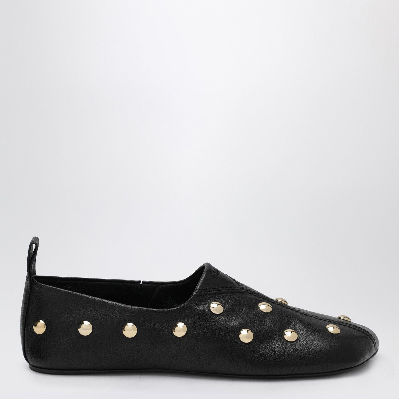 Chloe Chloe Black Rita Ballerinas In Studded Leather Size US 6.5 / IT 36.5 - 1 Thumbnail