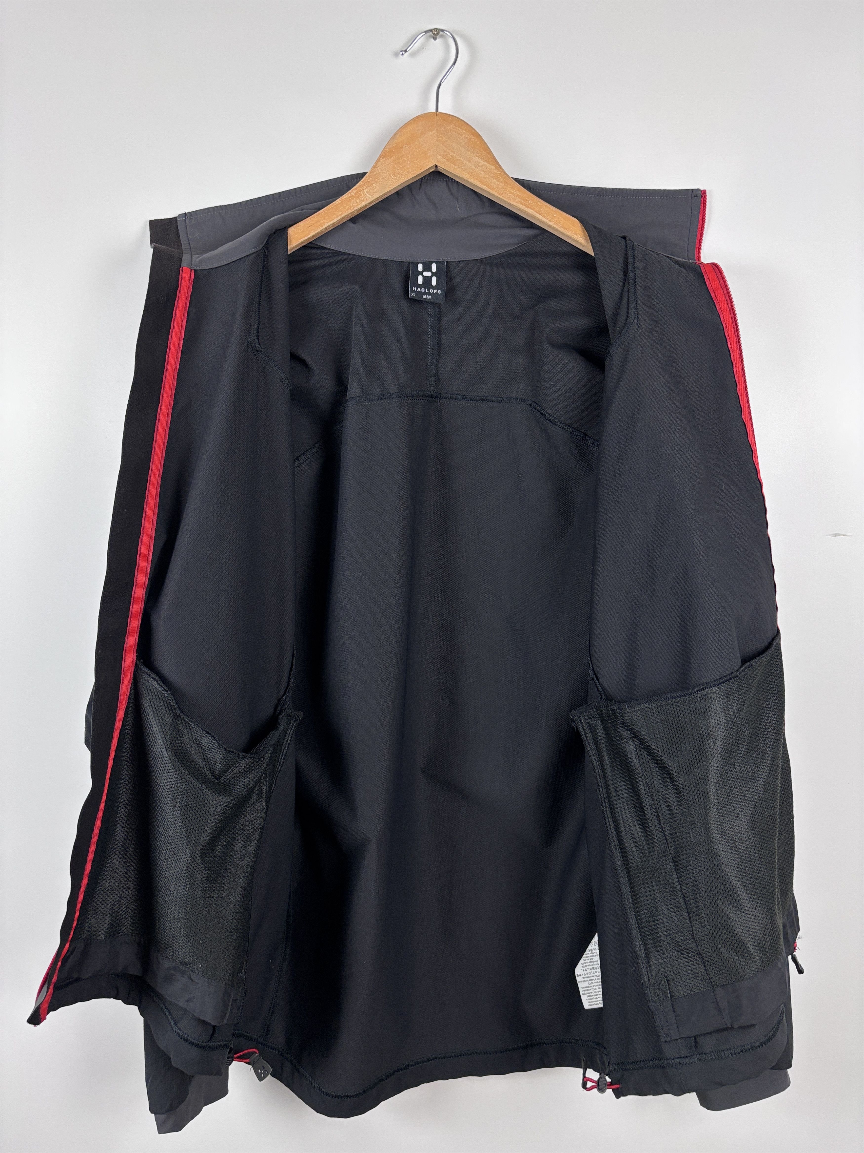 Haglofs × Vintage Haglofs Outdoor Hiking Trekking Jacket Black Gray Size XL Size US XL / EU 56 / 4 - 7 Thumbnail