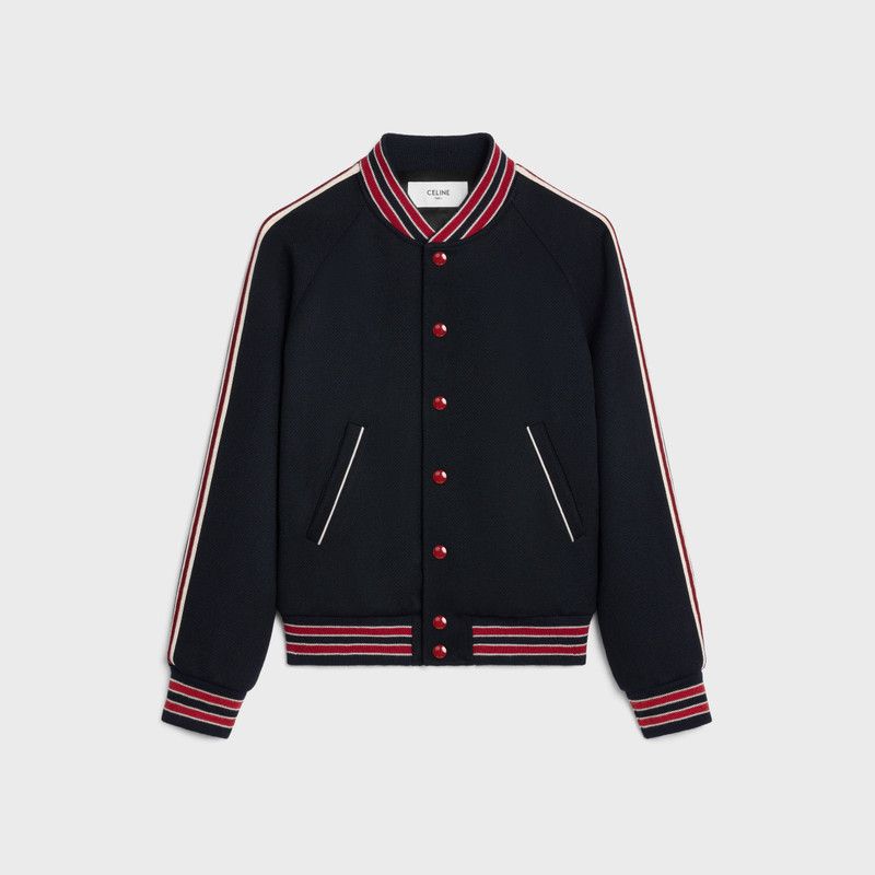 Celine o1bcso1str0126 2V47X896C Teddy Jacket in Navy Size US XL / EU 56 / 4 - 1 Thumbnail