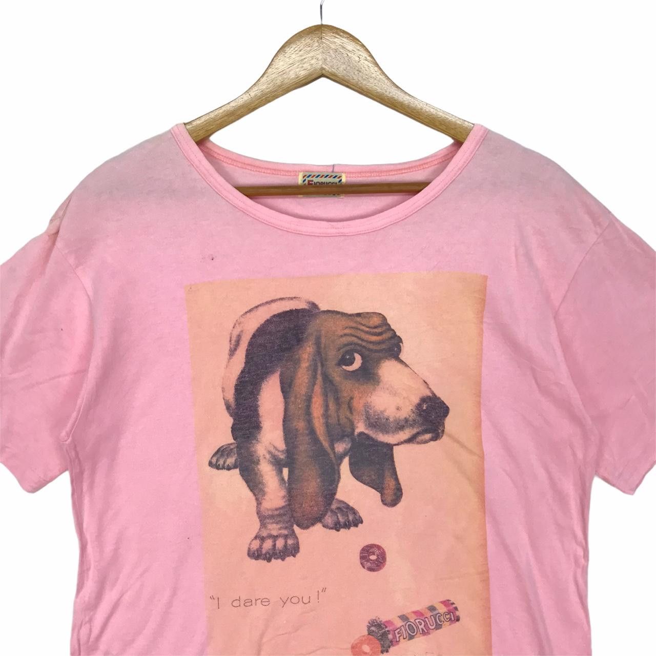 Vintage Vintage FIORUCCI ITALY Dog Big Logo Spell Out Pink Size M / US 6-8 / IT 42-44 - 2 Thumbnail