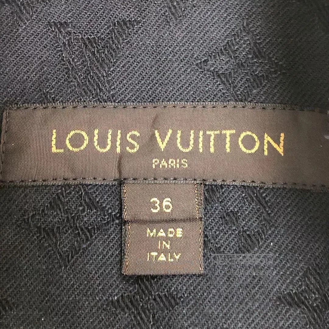 Louis Vuitton Louis Vuitton Black Denim Jacket W/ Shearling Collar. Size XS / US 0-2 / IT 36-38 - 5 Thumbnail