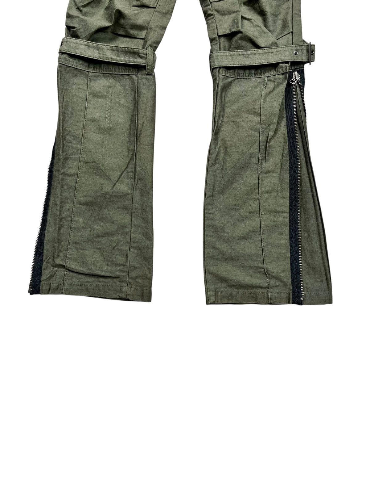 If Six Was Nine 2000s La Moda Libera - Bondage Flared Cargo Pants Size US 29 - 5 Thumbnail