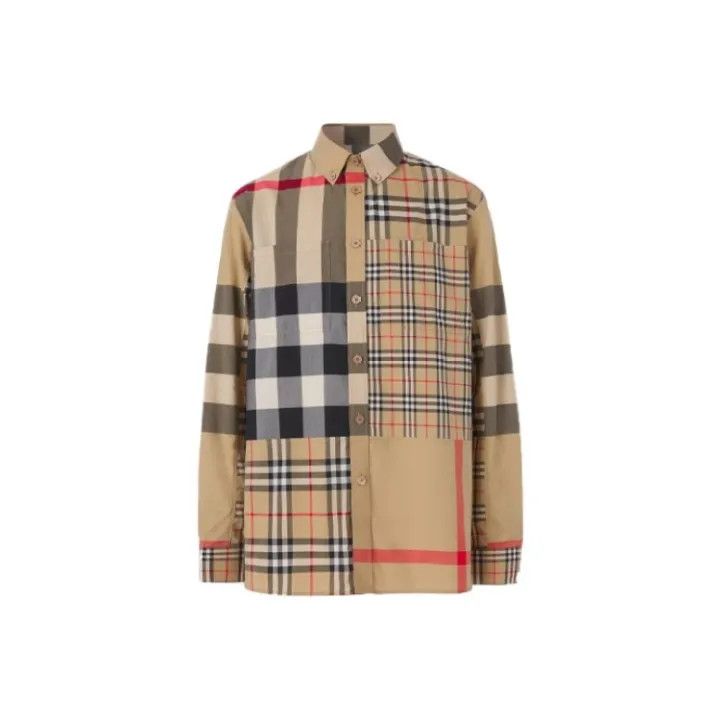 Burberry Burberry SS22 Check Pattern Long Sleeve Shirt Size US XS / EU 42 / 0 - 1 Thumbnail