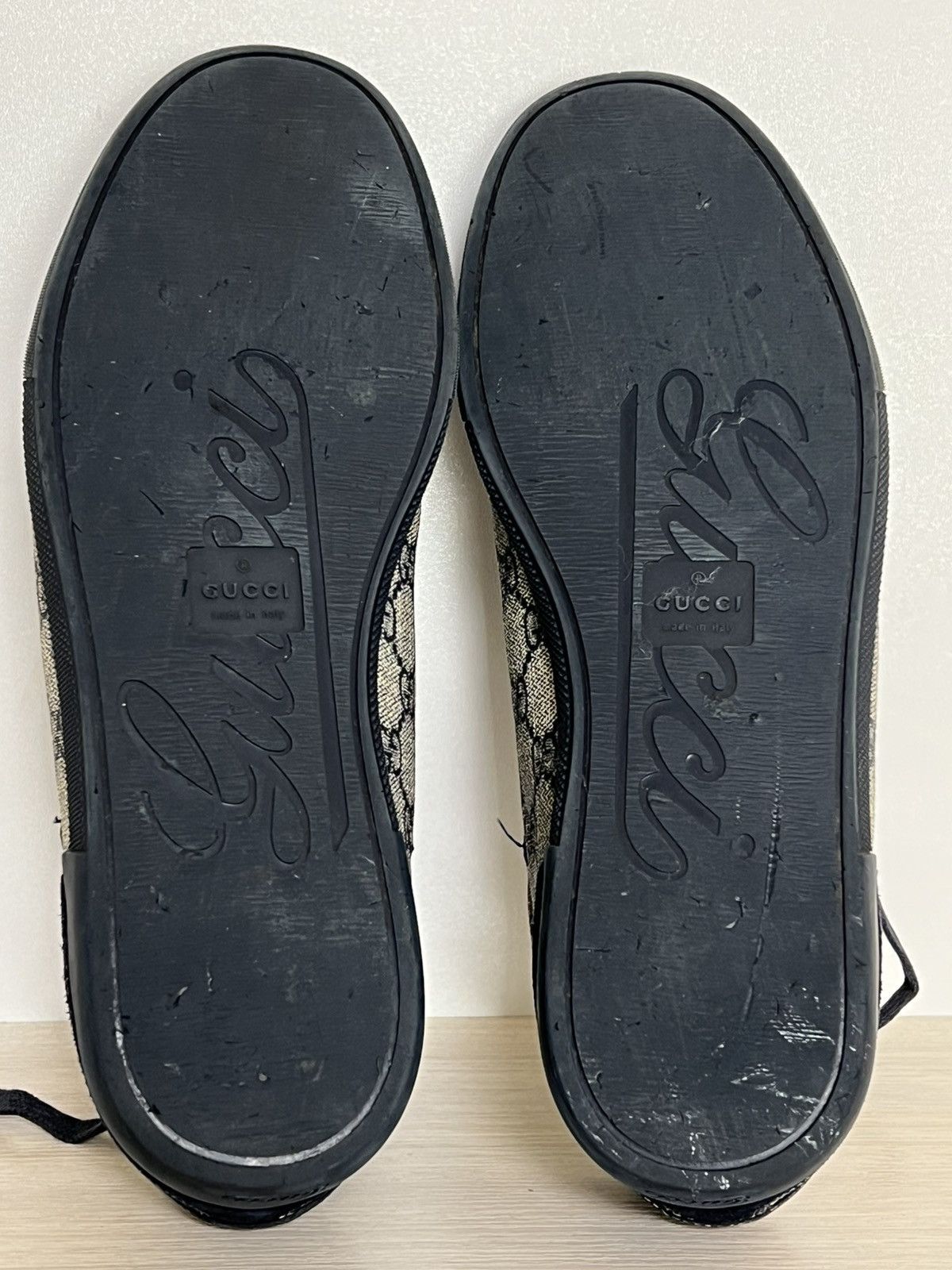 Gucci Gucci GG Supreme Monogram Canvas Sneakers Navy Suede Size US 9.5 / EU 42-43 - 18 Thumbnail