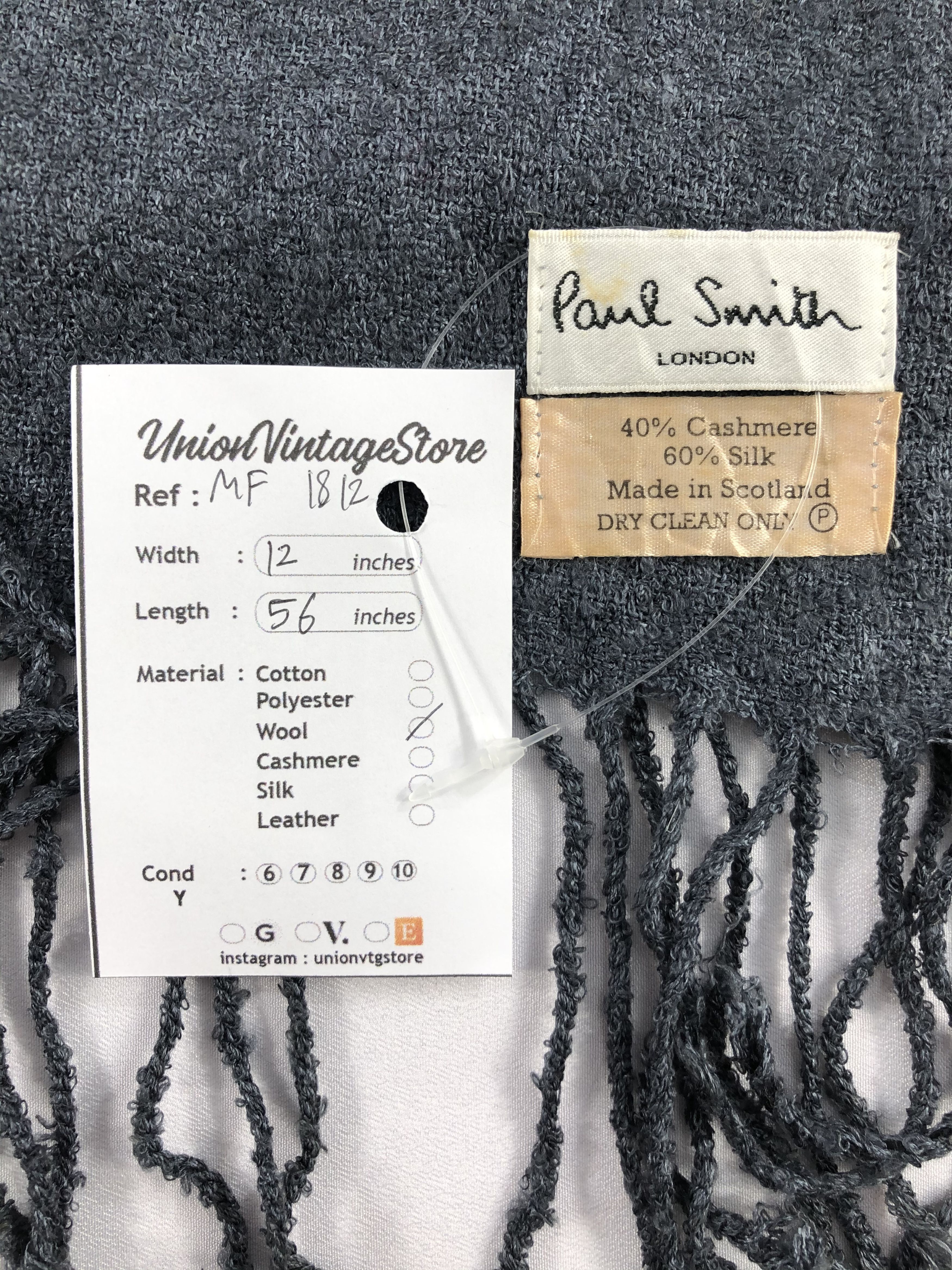 Paul Smith Vintage Paul Smith Scarf/Muffler/Neckwear MF1812 Size ONE SIZE - 5 Thumbnail