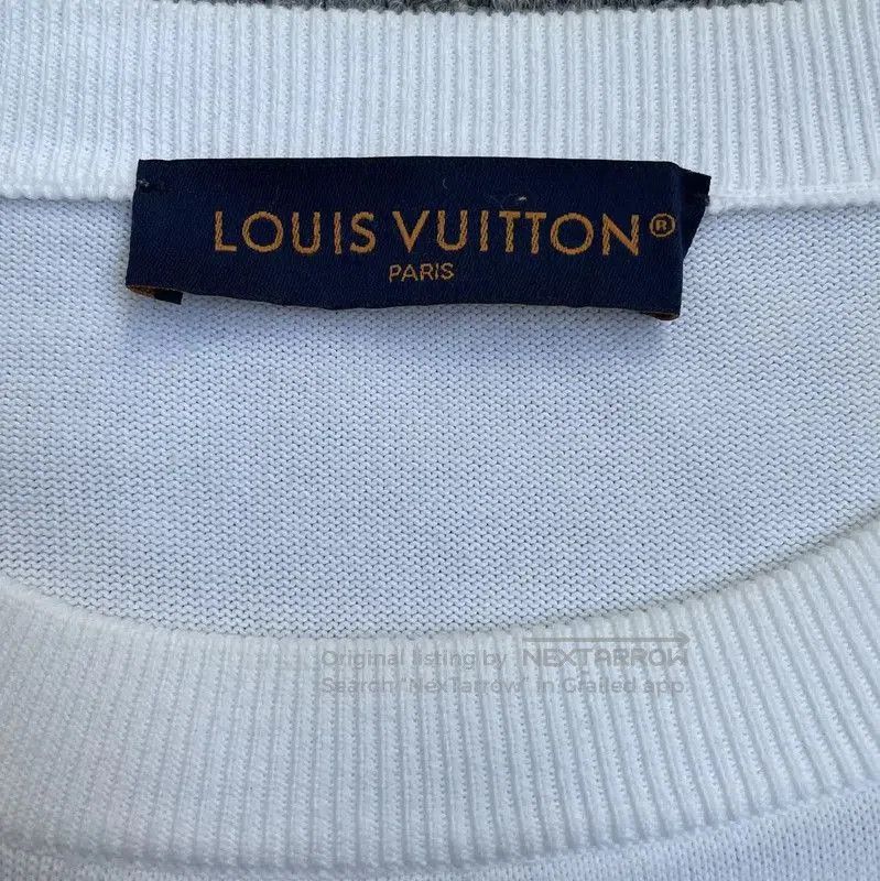 Louis Vuitton Louis Vuitton Summer White Cotton Knit T-shirt . Size US L / EU 52-54 / 3 - 4 Thumbnail