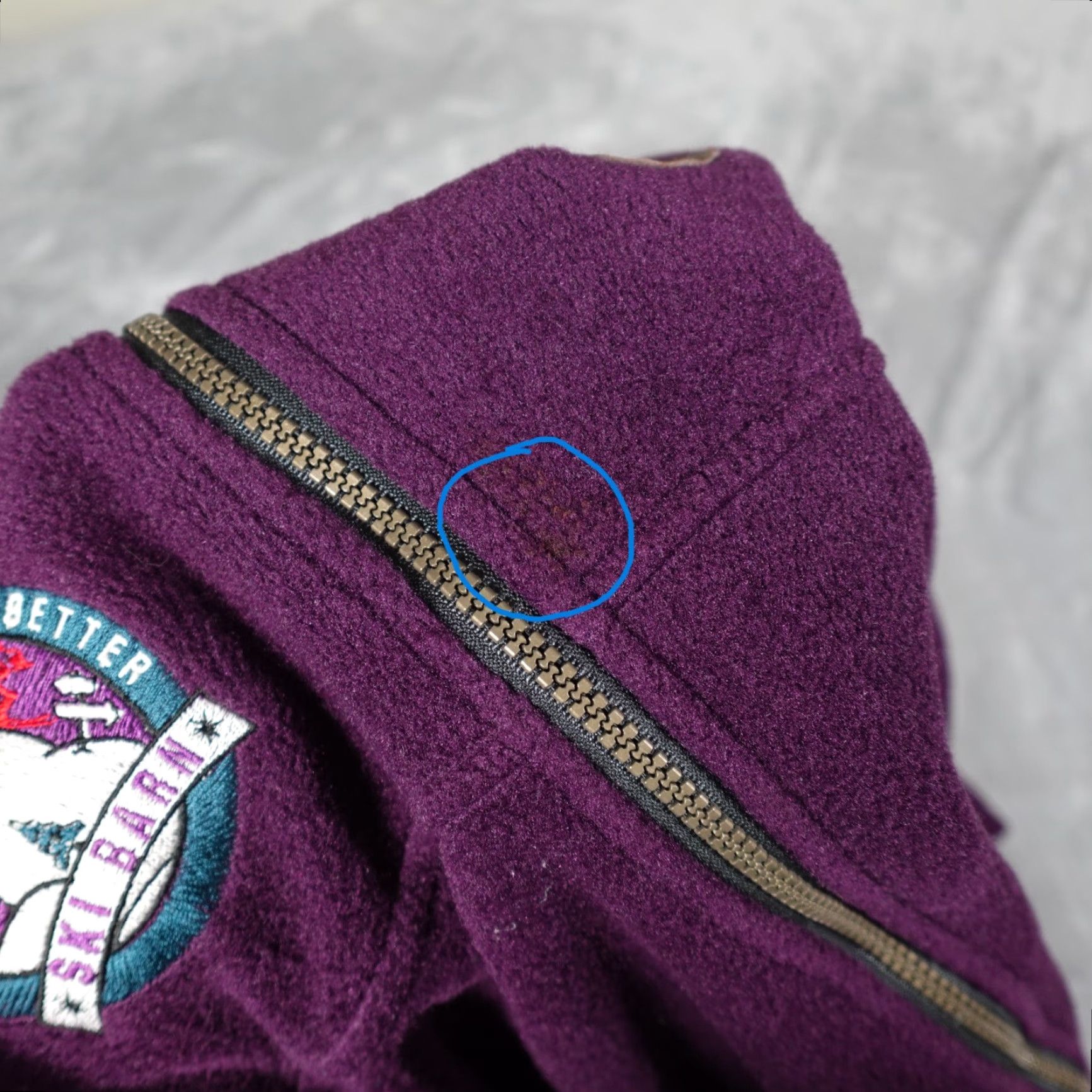 Barker Vintage 90s Ski Barn Fleece Polartec Sweater Vest Womens 2XL Made In USA Purple Size XXL / US 16-18 / IT 52-54 - 2 Thumbnail