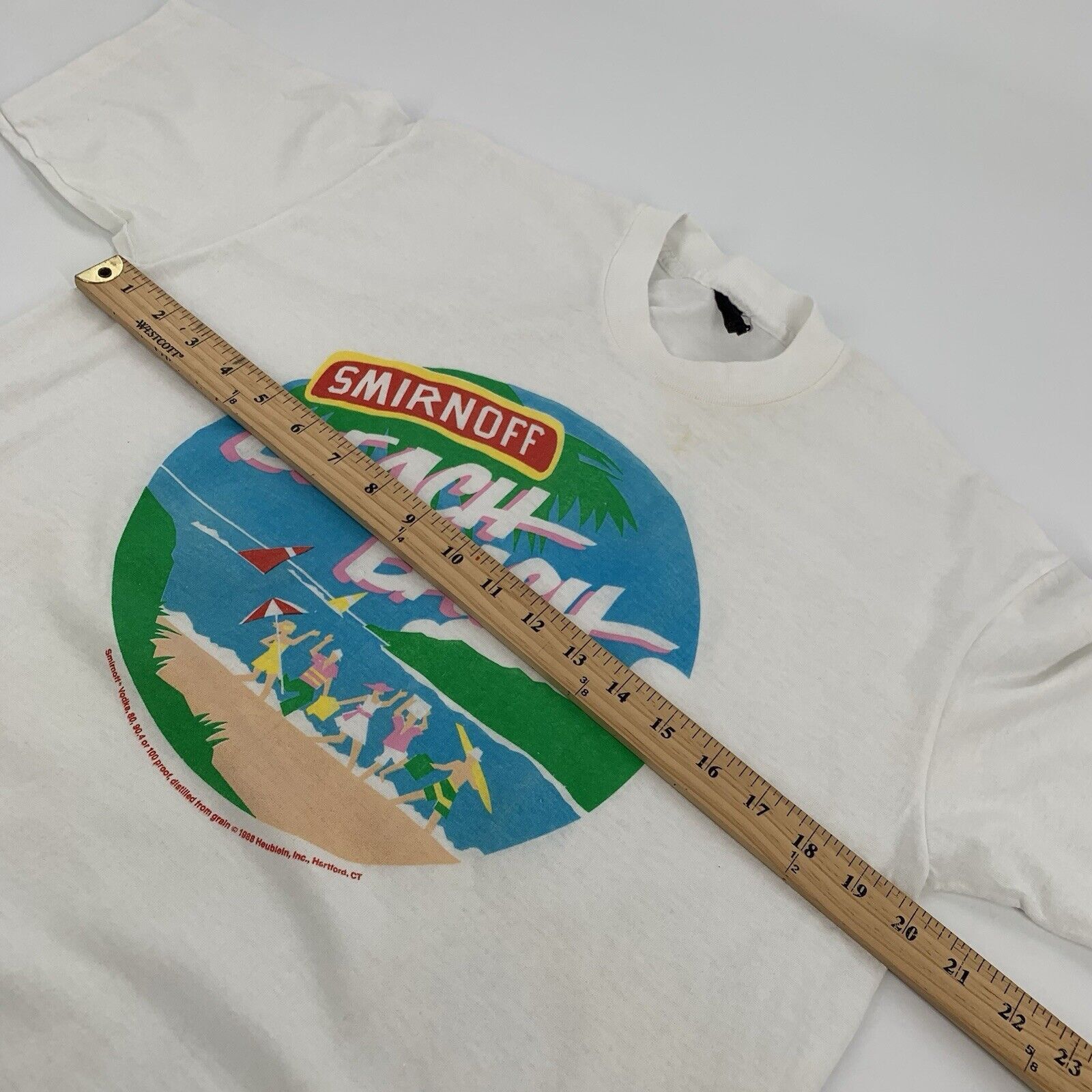 Vintage Vintage 1988 Smirnoff Vodka SS Beer Promo T-Shirt Size XL Size US XL / EU 56 / 4 - 7 Thumbnail