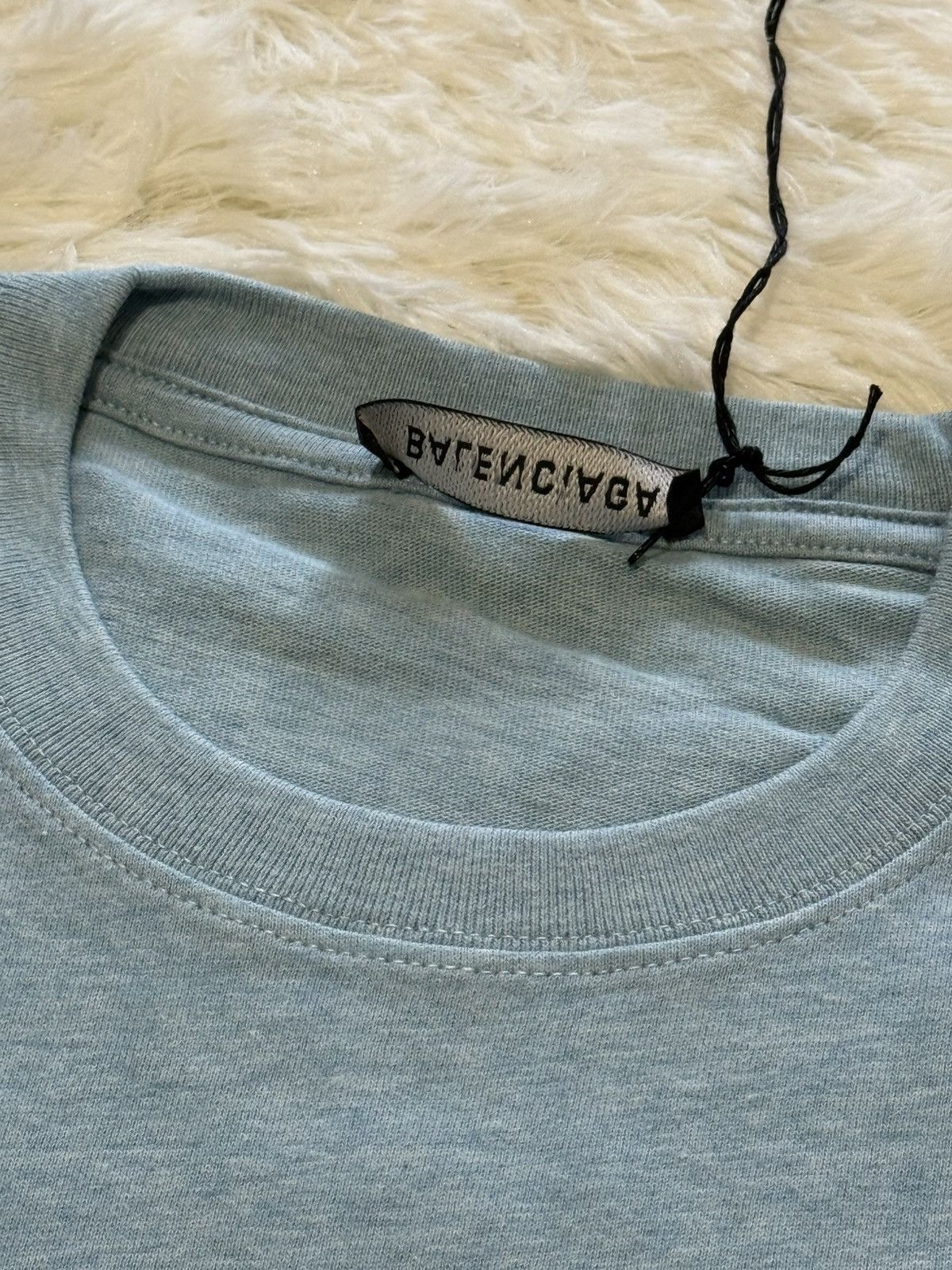 Balenciaga Balenciaga sky blue t shirt Size US M / EU 48-50 / 2 - 5 Thumbnail