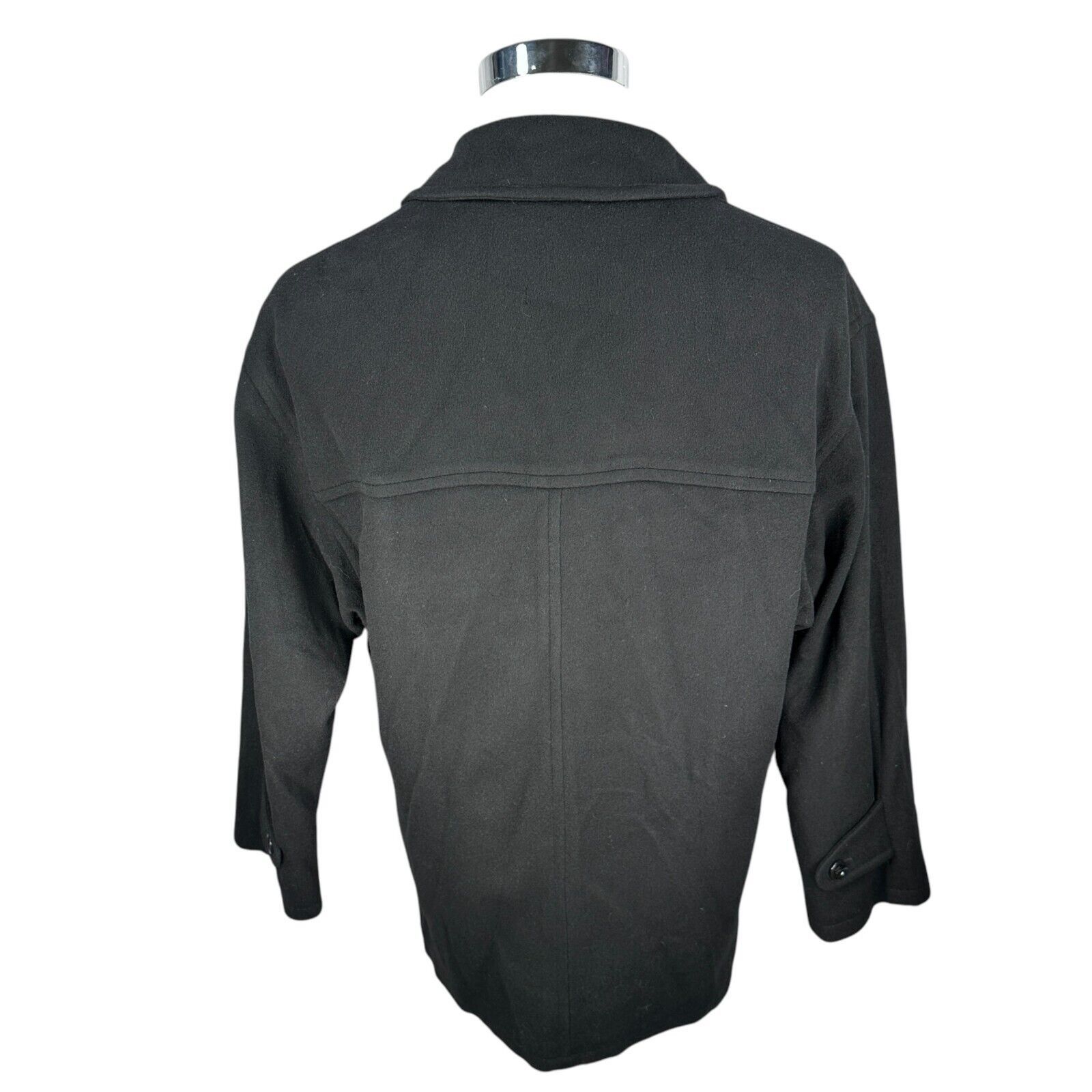Barneys New York Barney’s New York Pea Coat Men’s US 36R Black 100% Cashmere Size US L / EU 52-54 / 3 - 4 Thumbnail