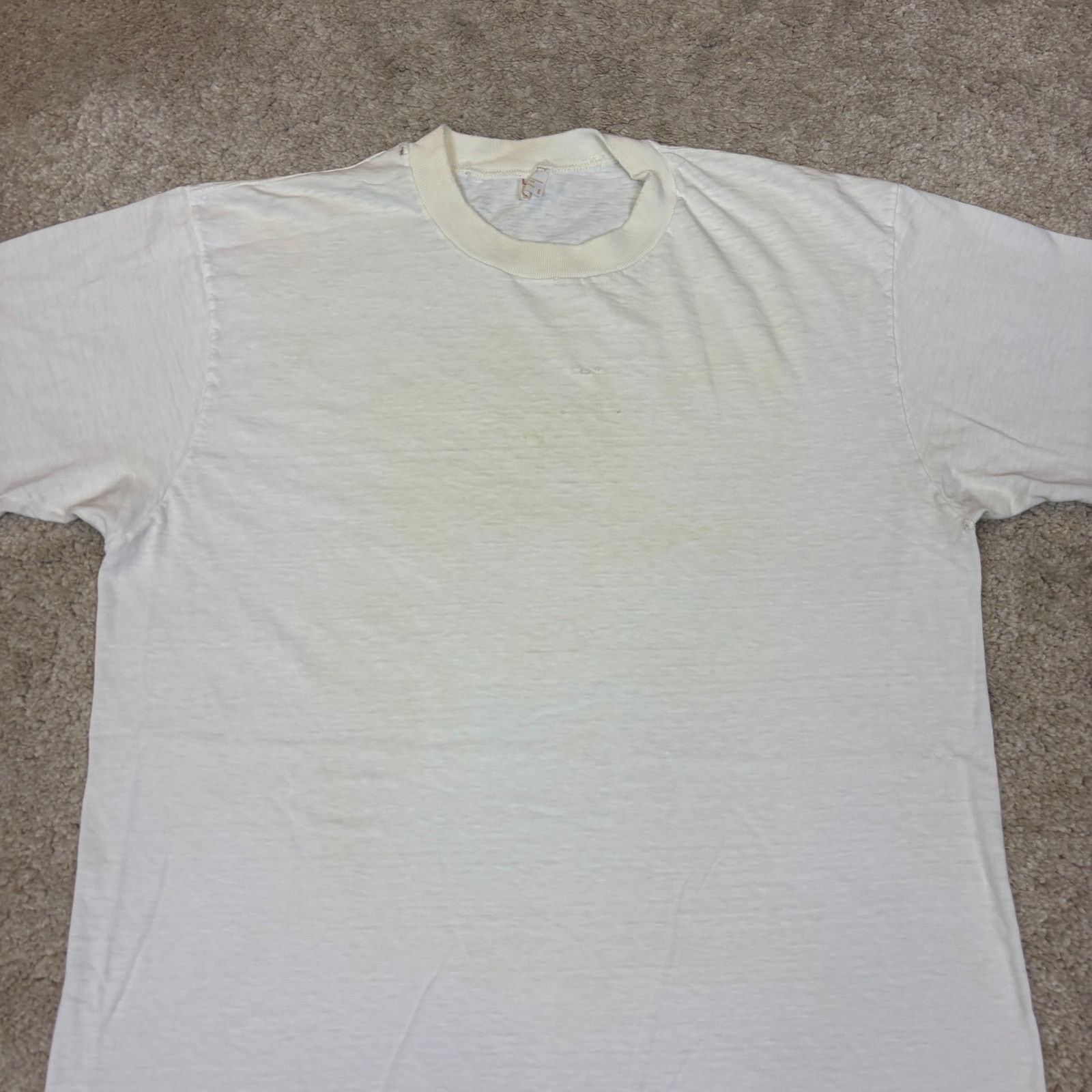 Vintage Vintage 70s JC Penney Combed Cotton Blank Shirt Men's Large Size US L / EU 52-54 / 3 - 2 Thumbnail