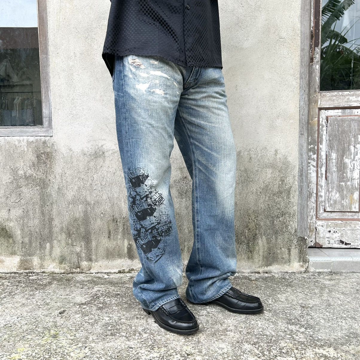 Swagger Swagger Patch Dollar Pirates Distressed Denim Size US 35 - 1 Thumbnail