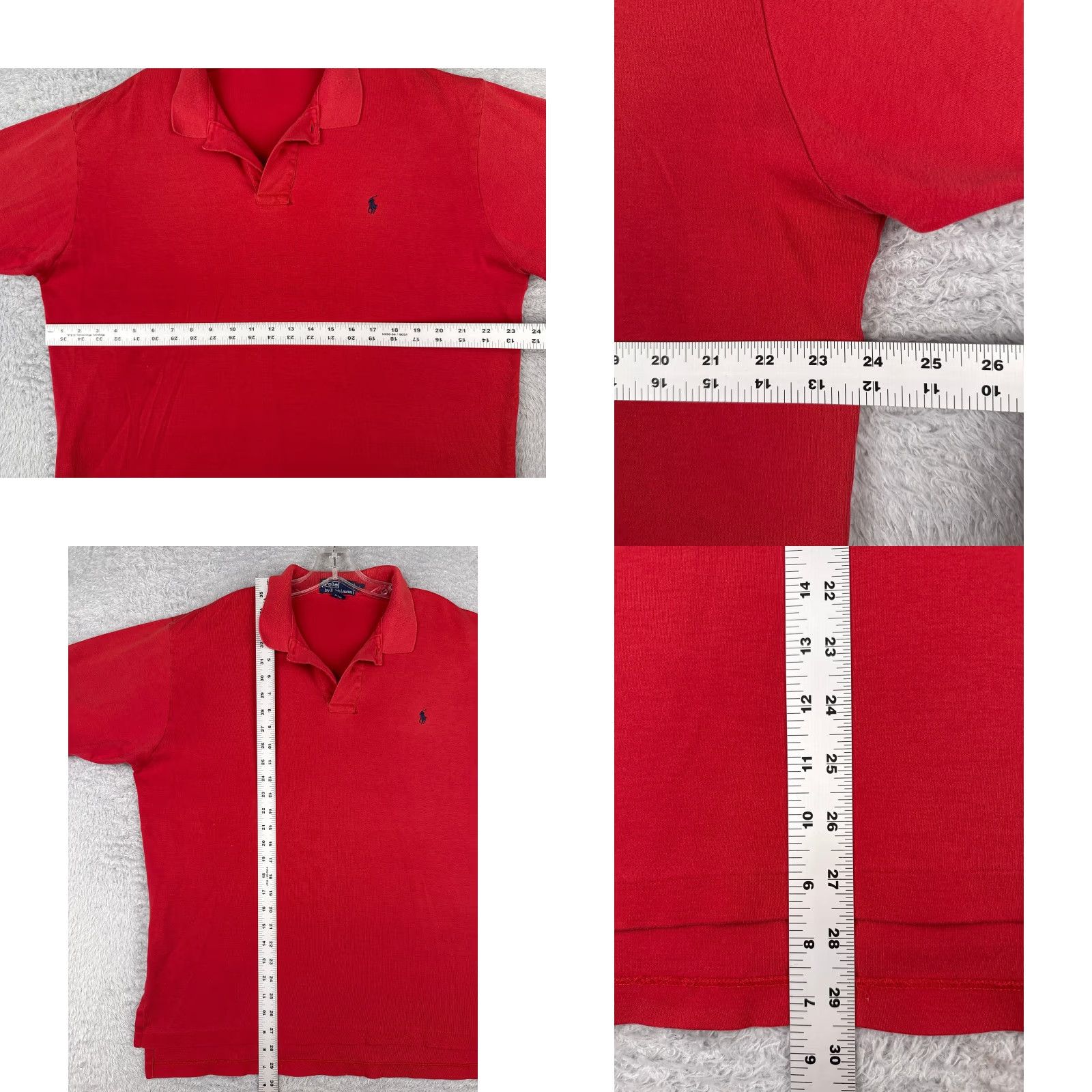 Ralph Lauren VINTAGE Ralph Lauren Shirt Men L Red Polo 100% Cotton Short Sleeve Mens Sports Modern Size US L / EU 52-54 / 3 - 8 Thumbnail