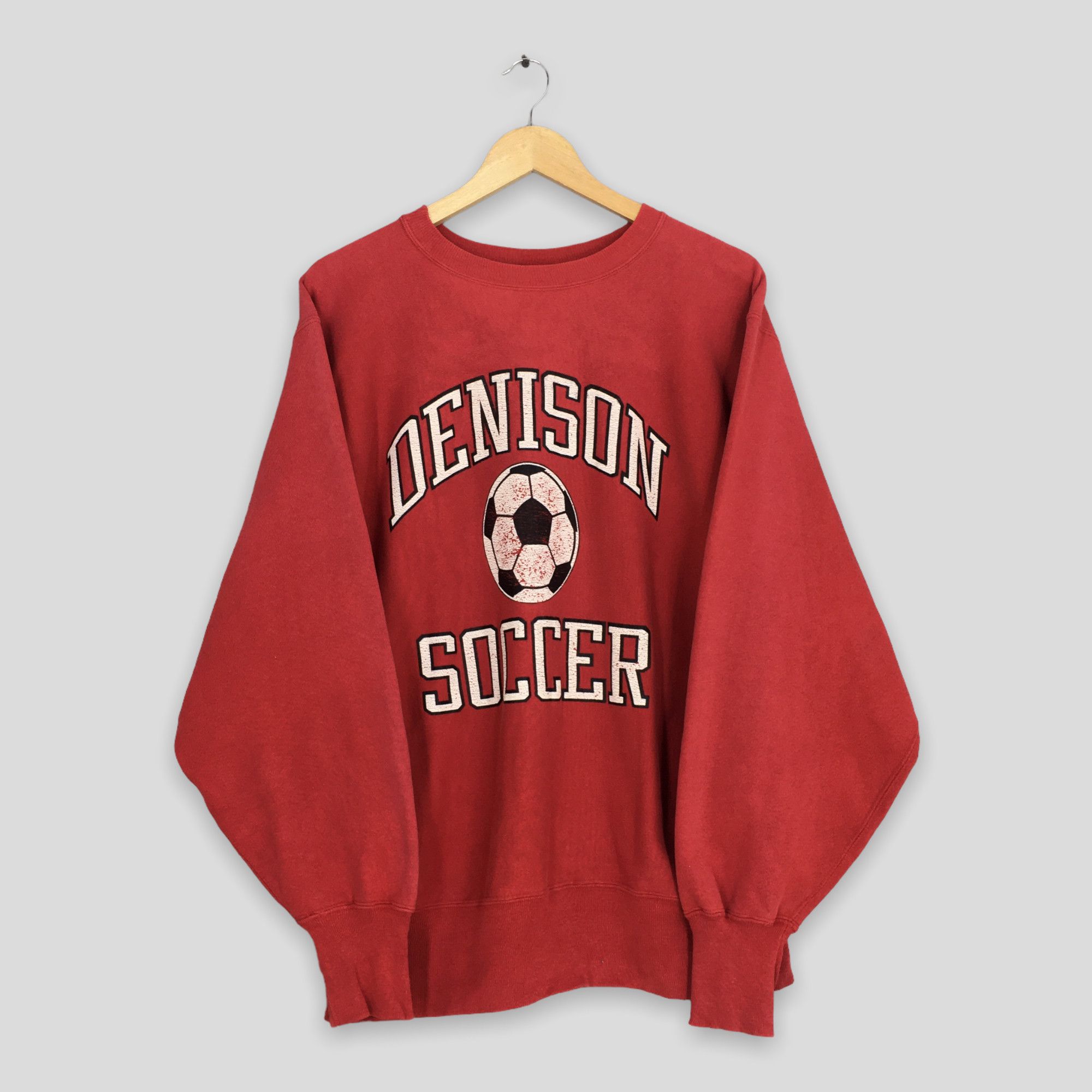 Champion Vintage Champion Reverse Weave Denison Soccer Sweater Large Size US L / EU 52-54 / 3 - 1 Thumbnail