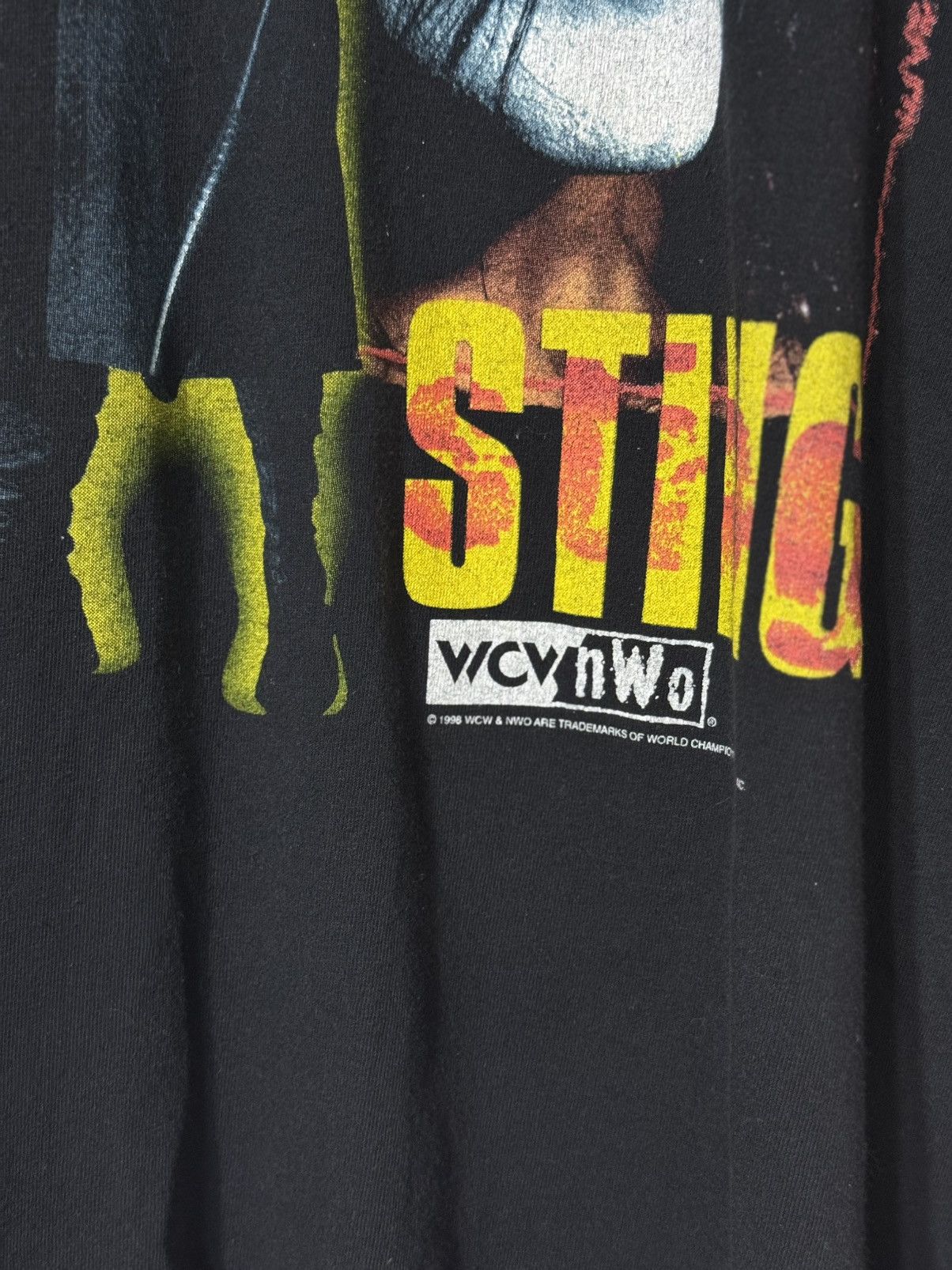 Vintage × WCW/nWo × WWF Vintage 1998 WCW Sting Scorpion T-Shirt Size US XL / EU 56 / 4 - 3 Thumbnail