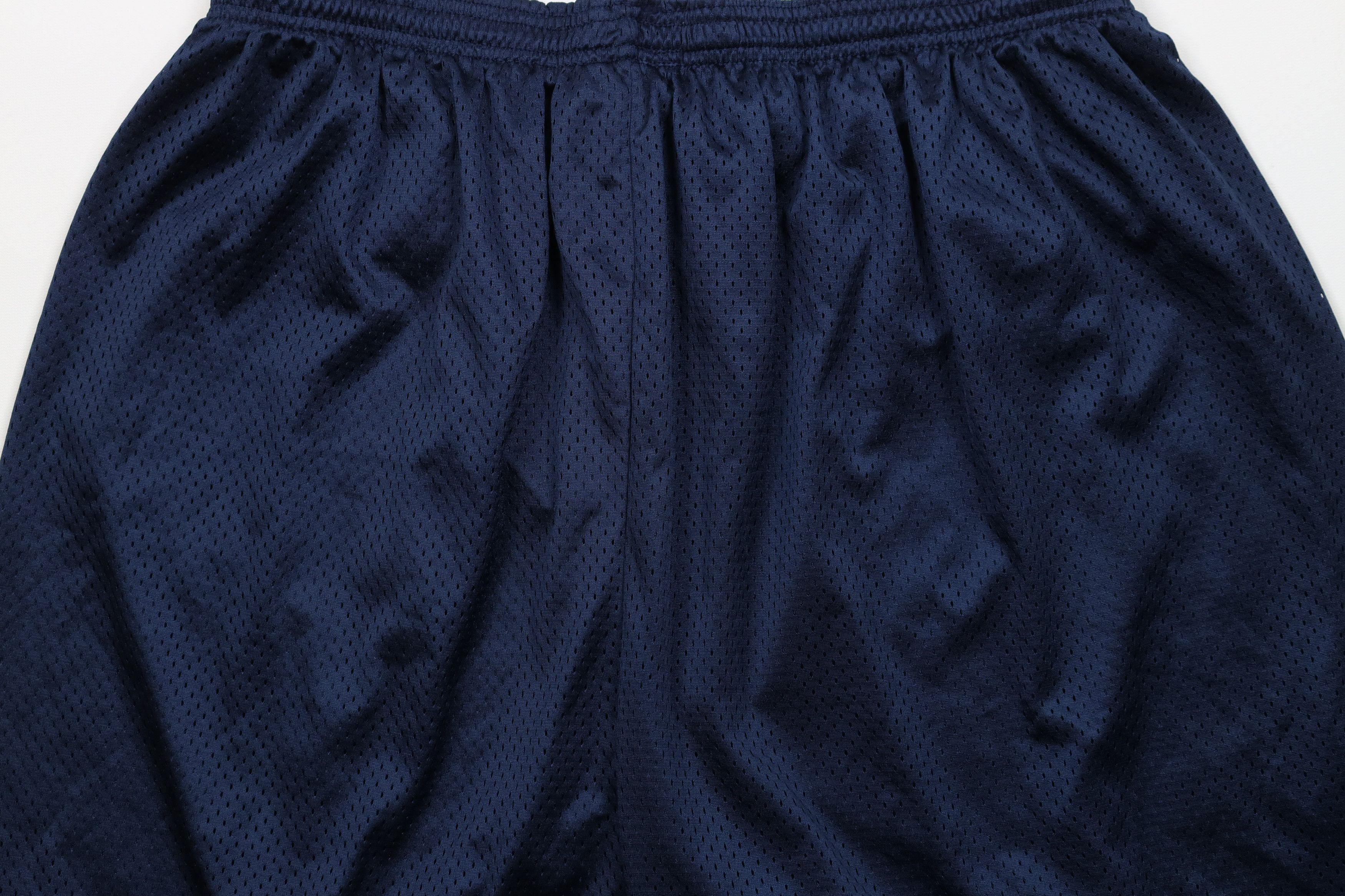 Vintage Vintage 90s Streetwear Above Knee Mesh Shorts Navy Blue USA Size US 40 / EU 56 - 9 Thumbnail