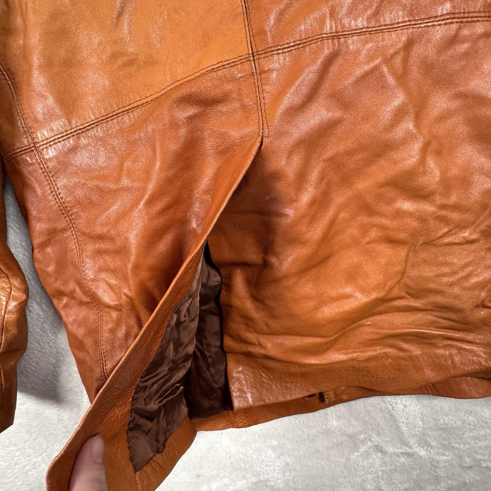 Vintage VINTAGE Goya De Espan'a Leather Jacket Hipster Light Brown 42 Size US XS / EU 42 / 0 - 4 Thumbnail
