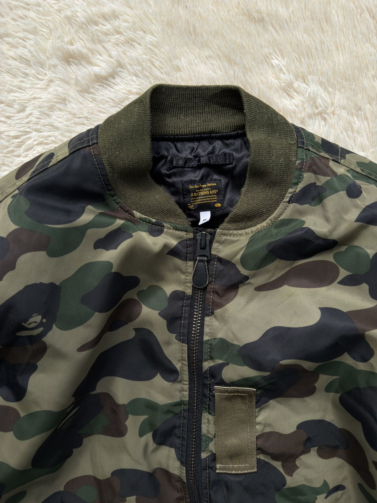 Bape Bape First Camo MA1 Shark bomber jacket M Size US M / EU 48-50 / 2 - 3 Thumbnail