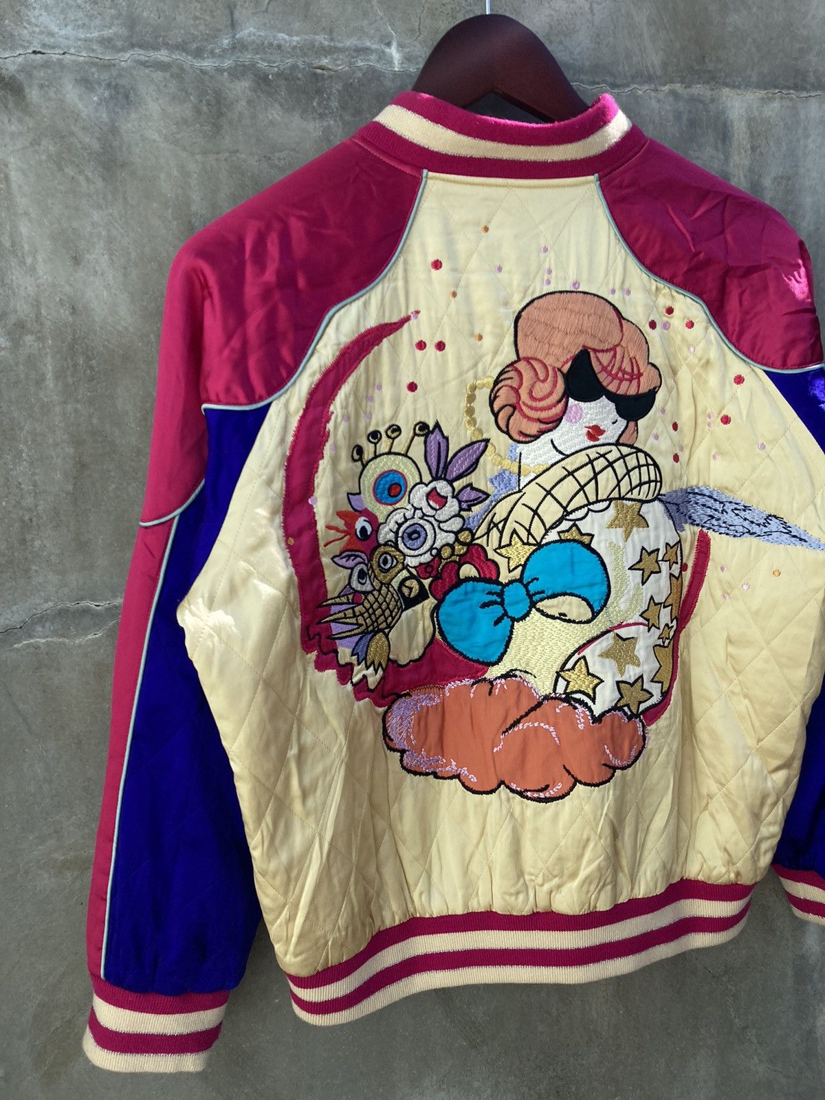 Tsumori Chisato Quilted Sukajan Bomber Jacket Size XS / US 0-2 / IT 36-38 - 8 Thumbnail