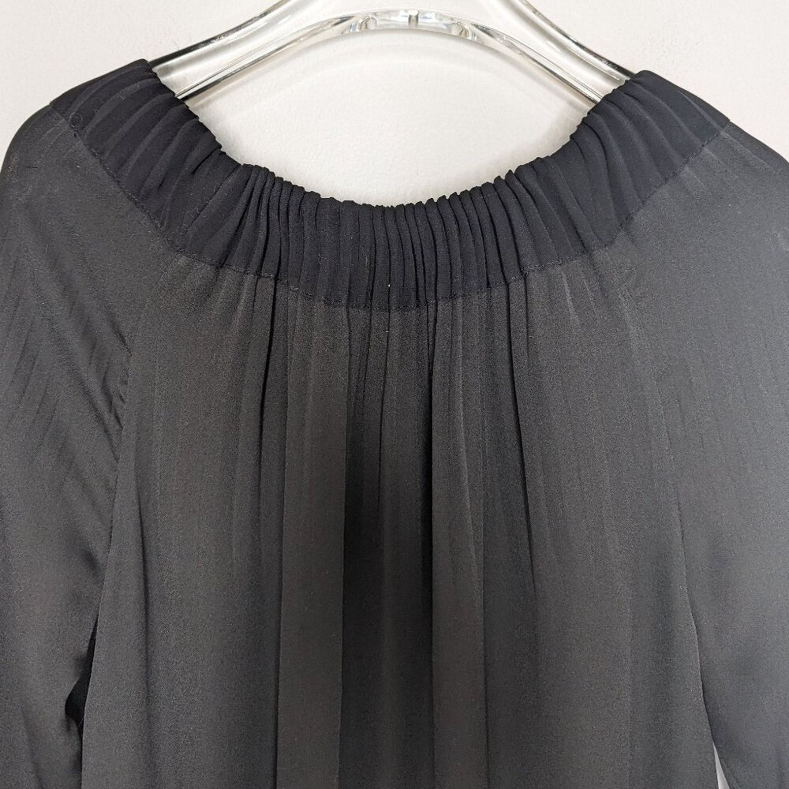 Diane von Furstenberg DVF Diane Von Furstenberg Black Mikino Pleated Mini Dress 0 Size XS / US 0-2 / IT 36-38 - 12 Thumbnail