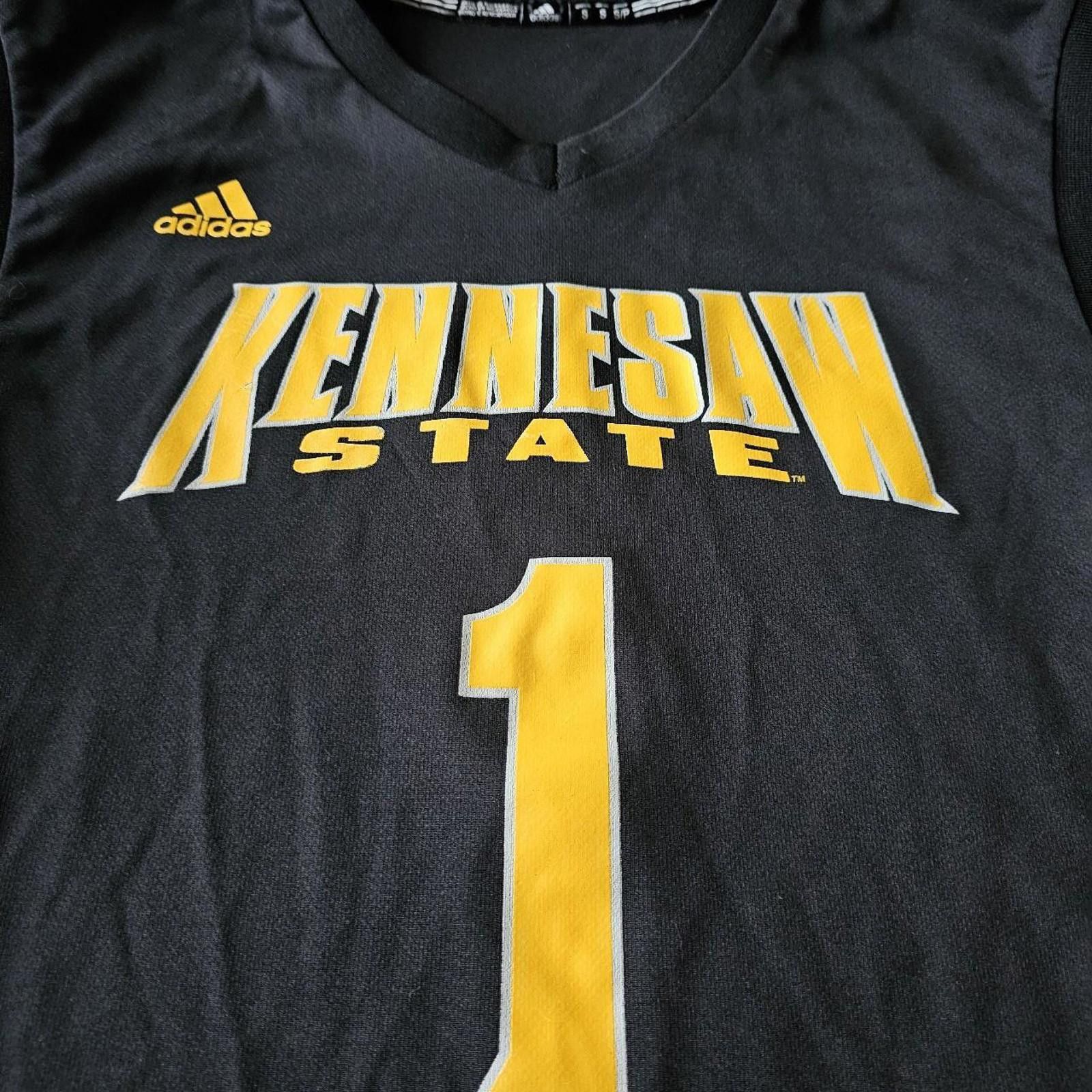 Adidas Adidas Black Kennesaw State University Basketball Jersey Size US S / EU 44-46 / 1 - 3 Thumbnail