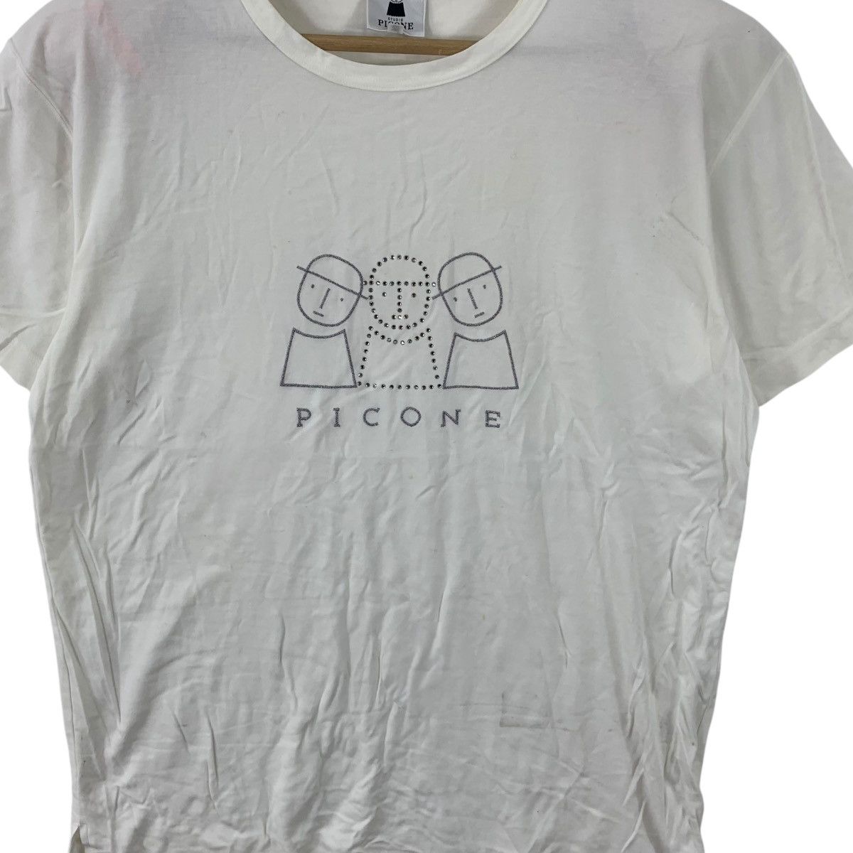 Vintage Vintage STUDIO PICONE ROMA Bling Collection Tee Shirt Top Size M / US 6-8 / IT 42-44 - 3 Thumbnail