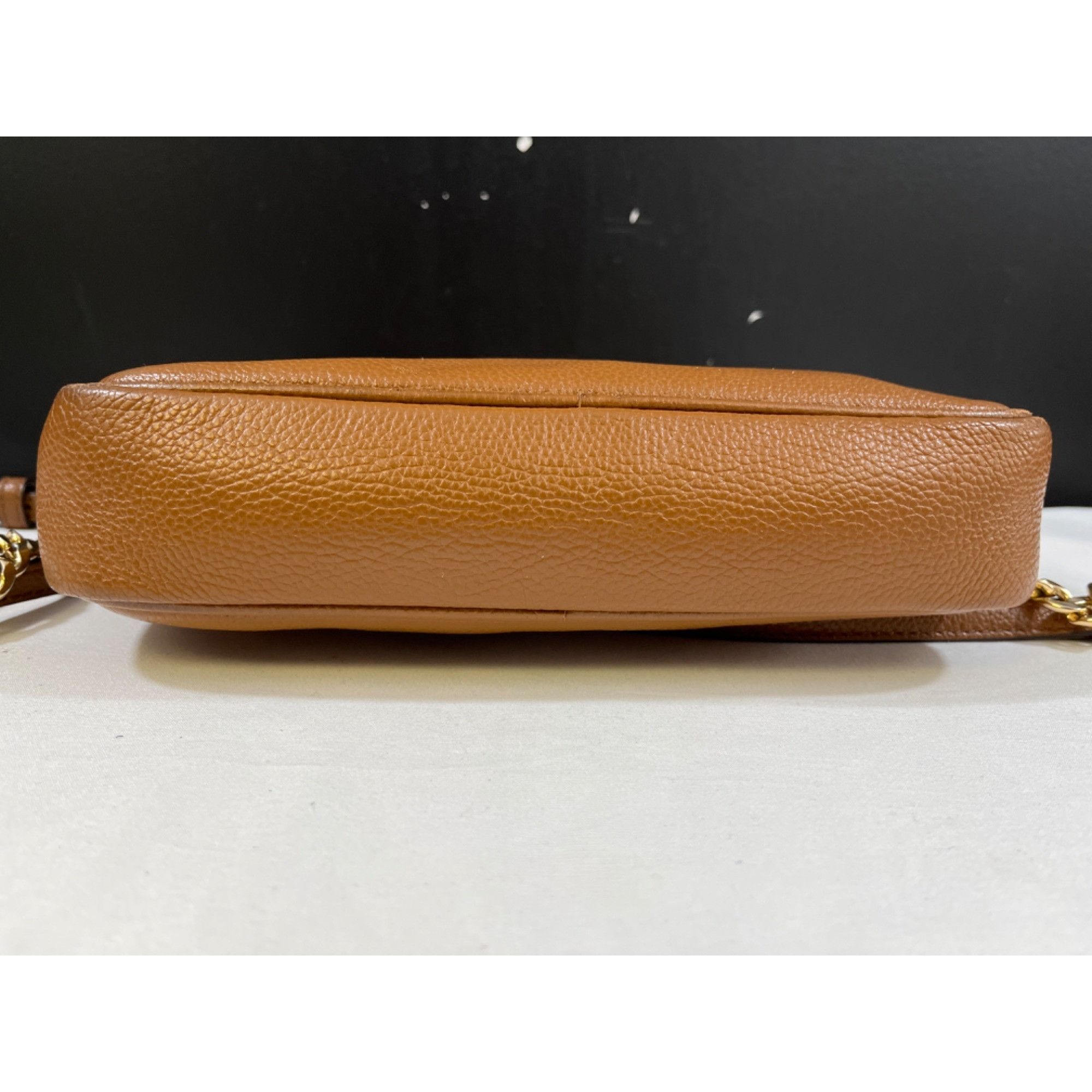 Michael Kors Michael Kors Fulton Womens Brown Leather Crossbody Purse SKU Size ONE SIZE - 3 Thumbnail