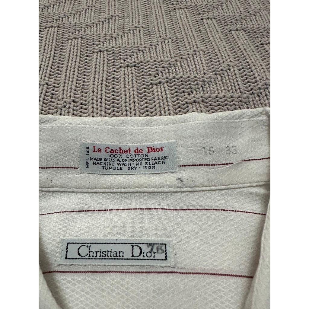 Dior Dior red striped button down size 16 Size US L / EU 52-54 / 3 - 5 Thumbnail