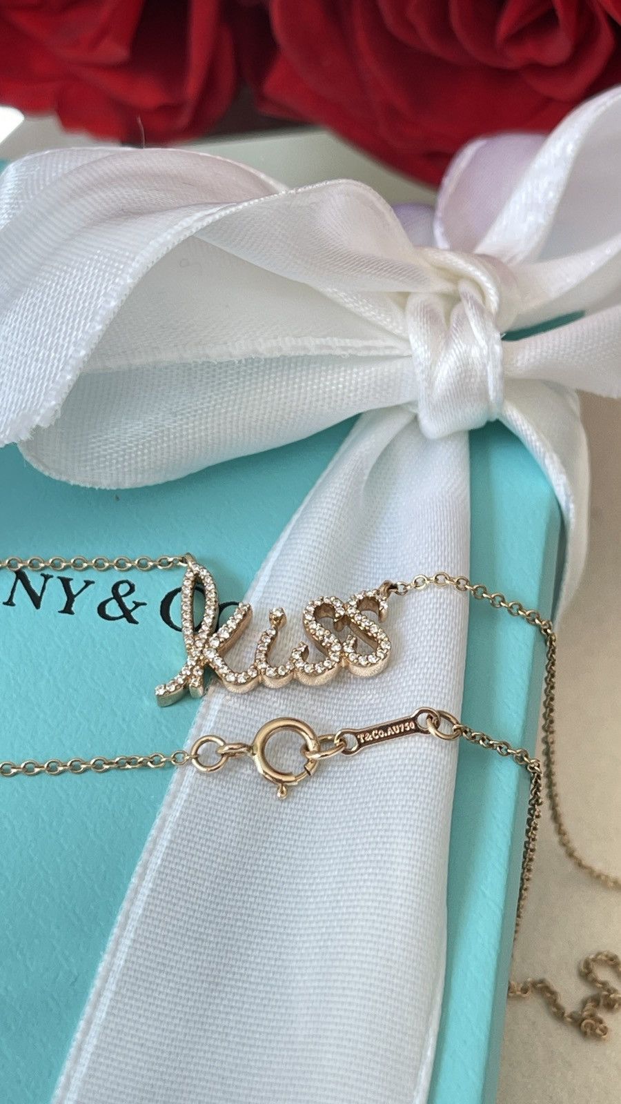 Tiffany & Co. Tiffany & Co. Graffiti Kiss Pendant RG Dia 16” NEW $4,400 Size ONE SIZE - 12 Thumbnail