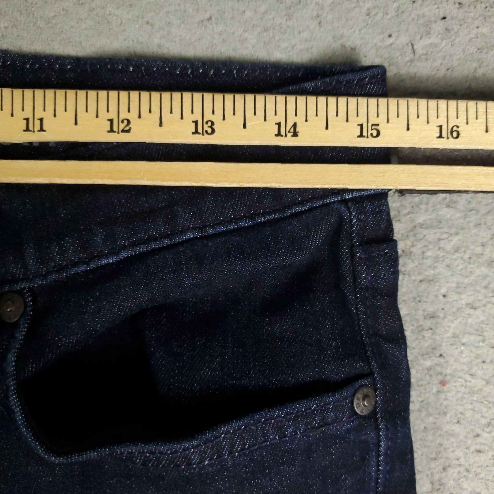 John Varvatos John Varvatos Jeans Mens 29x32 Dark Wash Denim 5-Pocket Regular Fit Blue Size US 29 - 3 Thumbnail