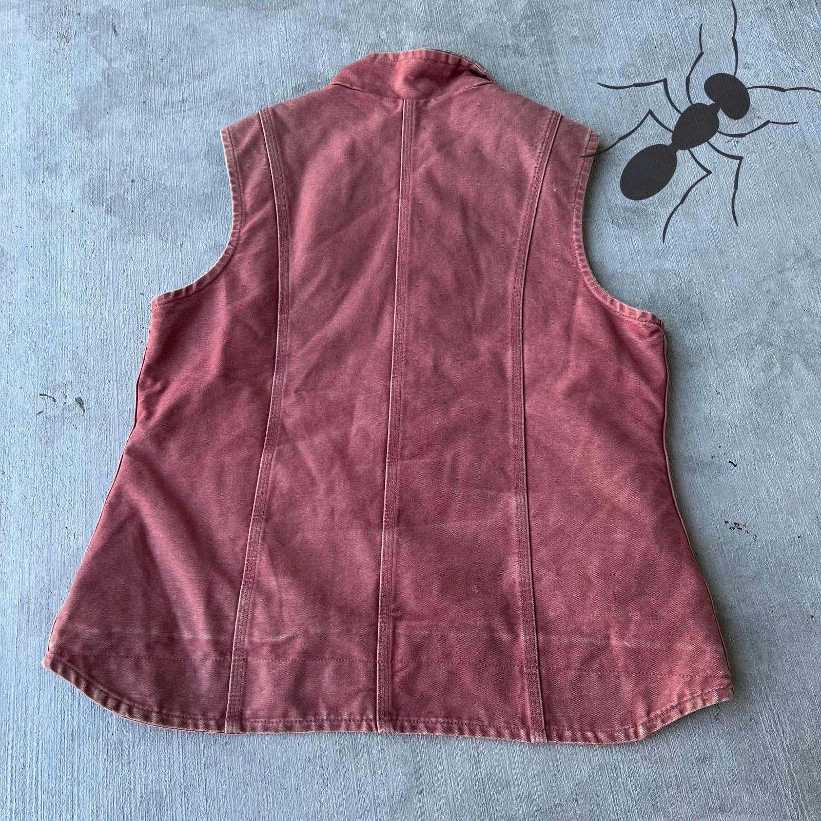 Carhartt × Vintage Carhartt WOMENS WV001 VRS pink work wear vest Size US L / EU 52-54 / 3 - 6 Thumbnail