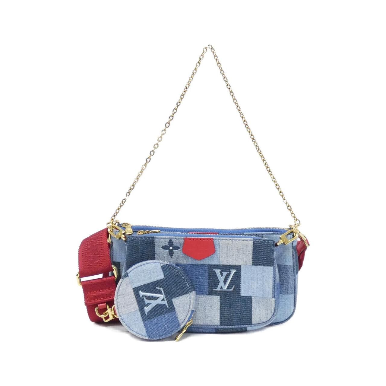 Louis Vuitton Louis Vuitton Louis Vuitton Multi Pochette Accessoires Monogram Denim Shoulder Bag Textile Shoulder Bag M44990 DUTY FREE for USA Size ONE SIZE - 1 Thumbnail