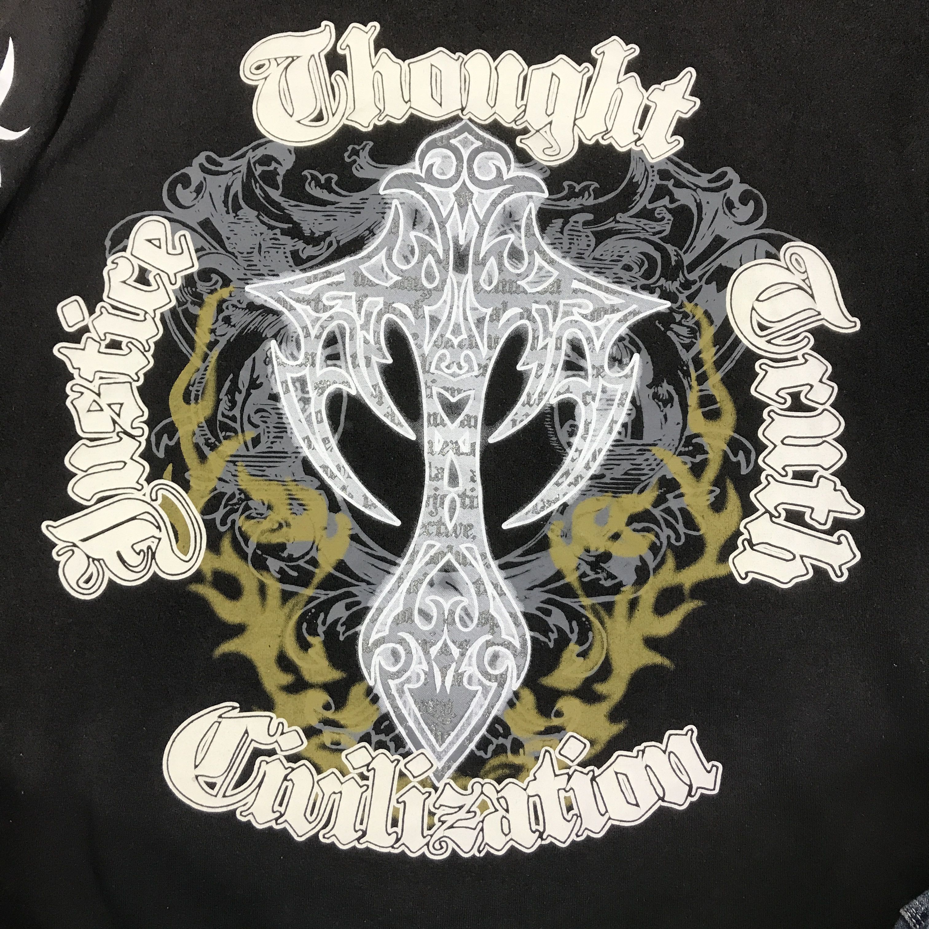 Japanese Brand GOTHIC DESIGN JAPAN GRAND CROSS SWEATSHIRT K101B10 Size US L / EU 52-54 / 3 - 11 Thumbnail