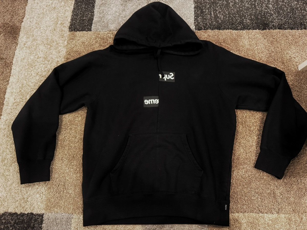 Comme des Garcons SHIRT × Supreme Supreme Comme des Garcons Split Box Logo Hooded Sweatshirt Size US L / EU 52-54 / 3 - 1 Thumbnail