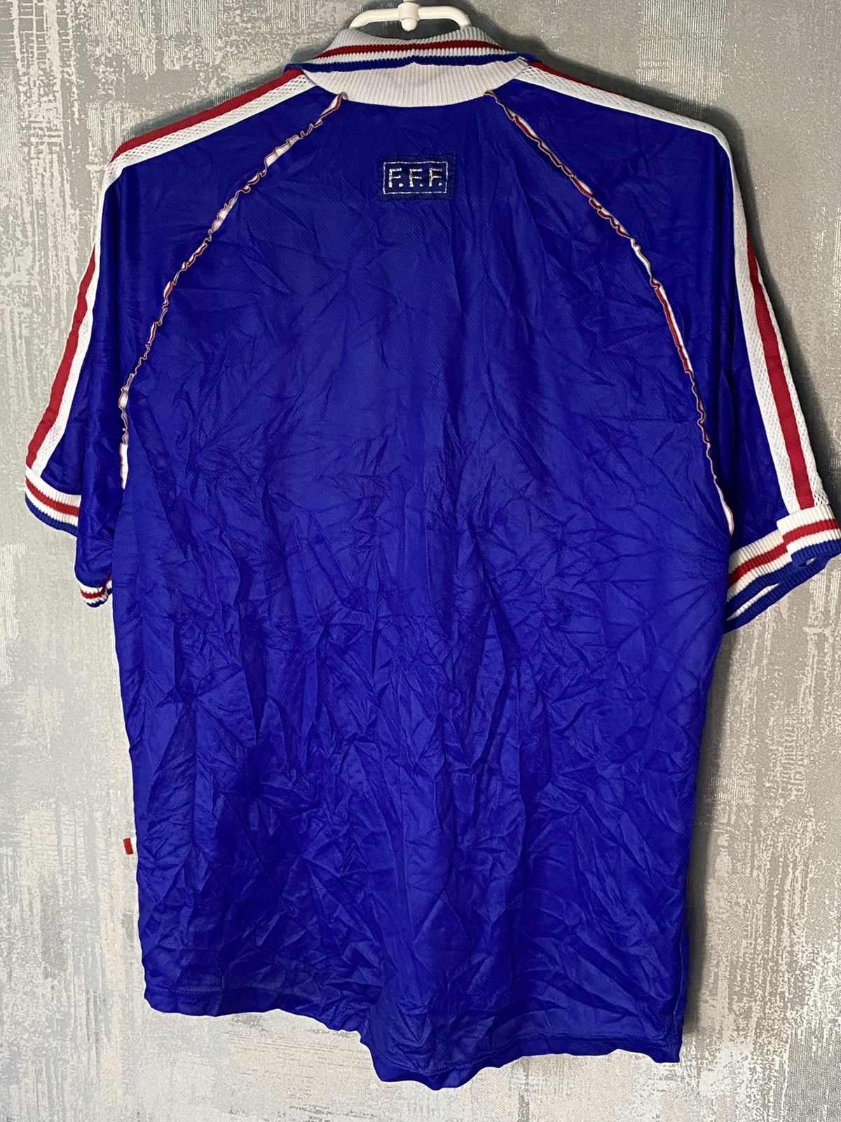 Adidas Vintage France Adidas Soccer Jersey 1998 Home Football Kit Size US M / EU 48-50 / 2 - 9 Thumbnail