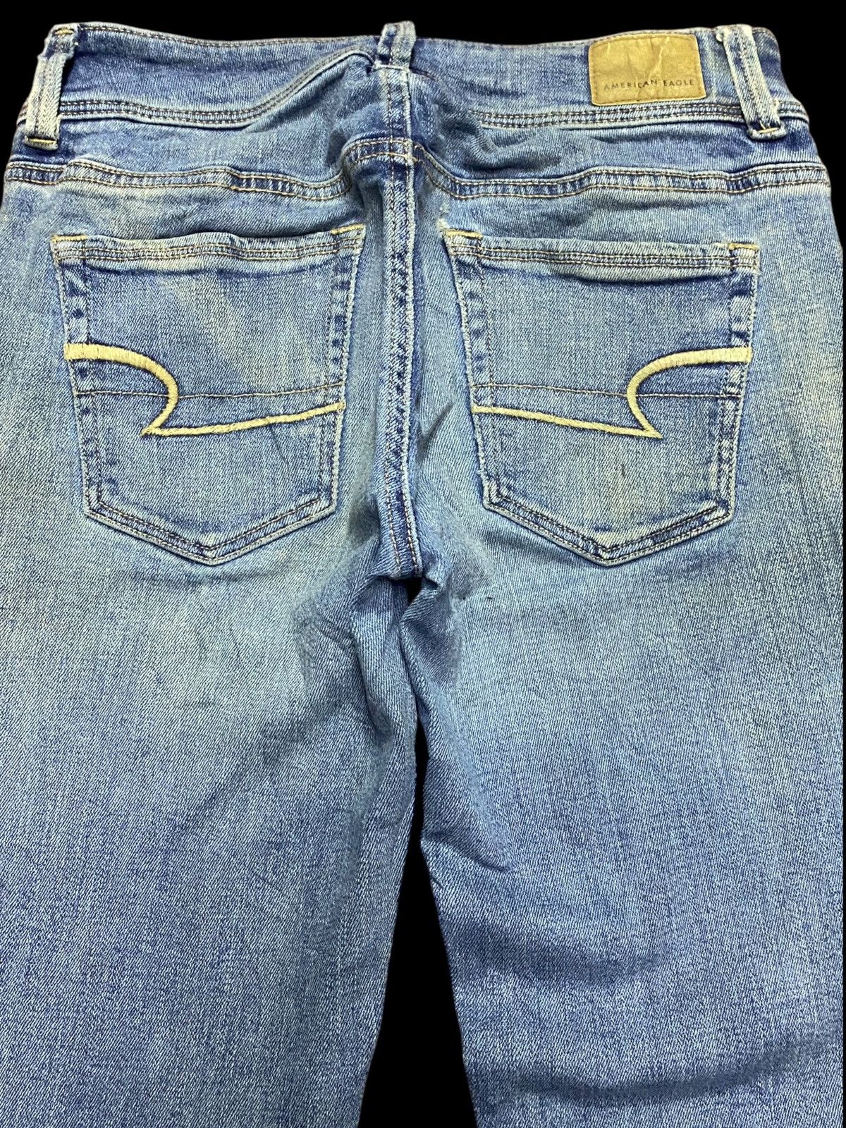 Other Vintage American Eagle Mud Wash Flare Style Jeans Size US 27 - 4 Thumbnail