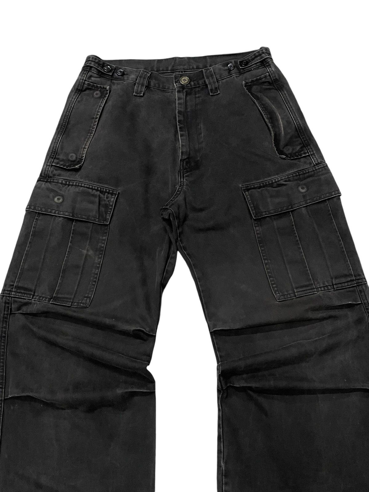 Diesel × Hysteric Glamour Vintage Diesel Baggy Wide Faded Cargo Pants Size US 31 - 3 Thumbnail