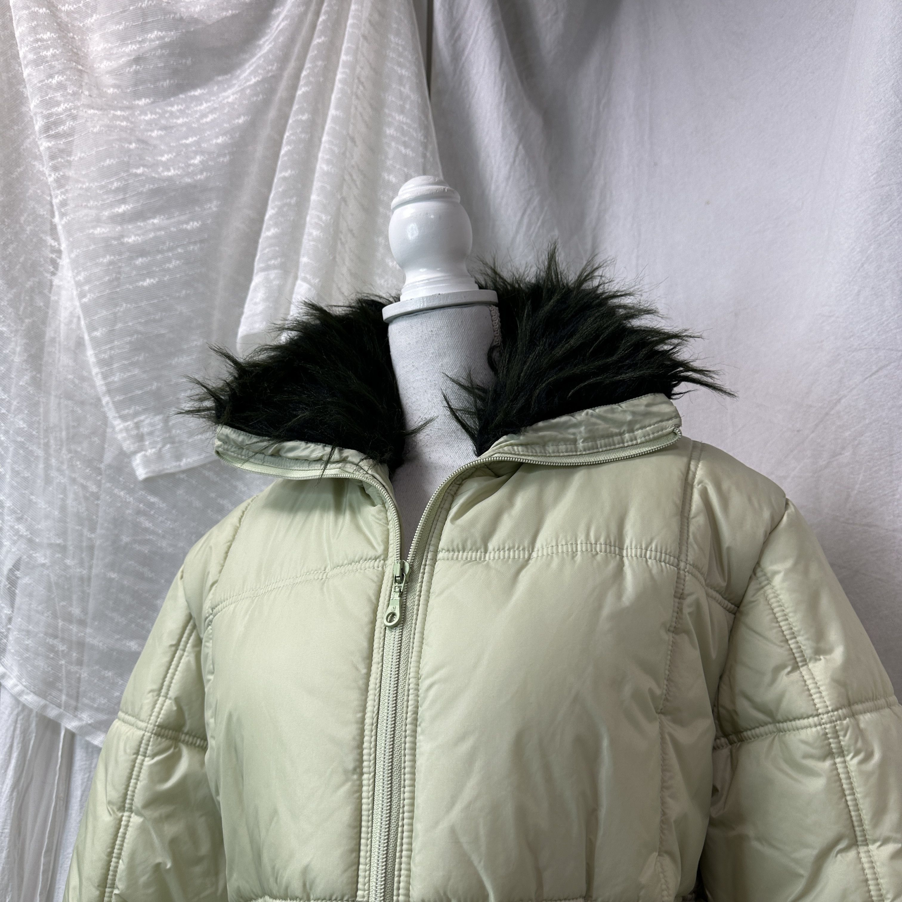 Vintage Vintage Outdoor Faux Fur Zip Up Bomber Jacket 00s Size XL / US 12-14 / IT 48-50 - 4 Thumbnail