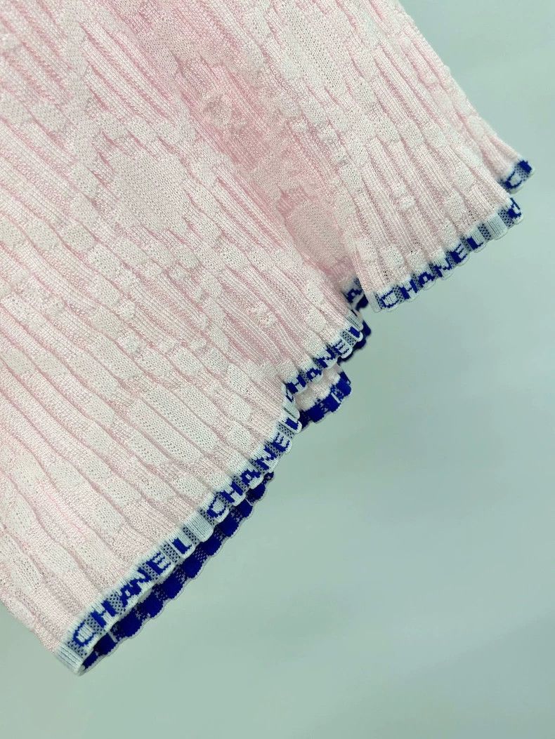 Chanel Chanel 24S pink knitted dress Size XXS / US 00 / IT 34 - 5 Thumbnail