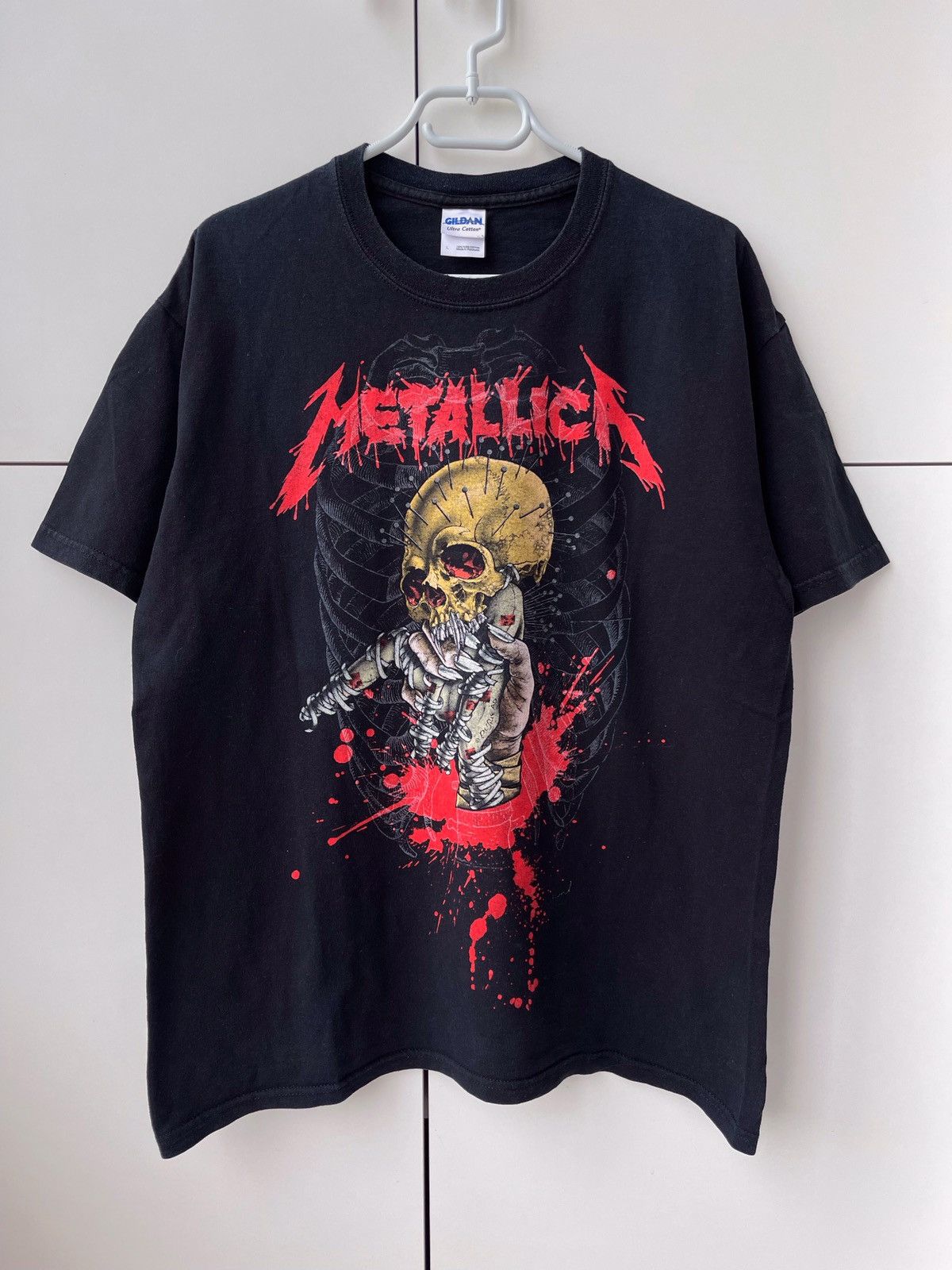 Band Tees × Metallica × Vintage Vintage Metallica Skull Big Logo Rock Tee Size US L / EU 52-54 / 3 - 1 Thumbnail