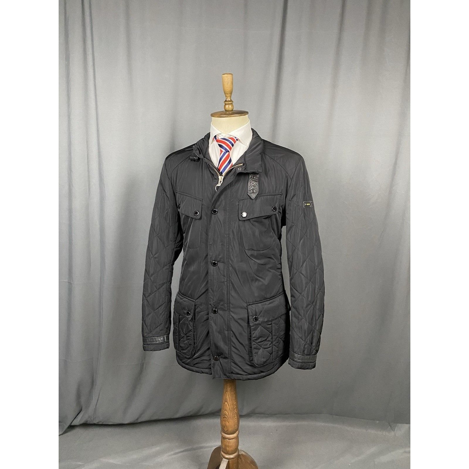 Barbour Barbour International Men's Black Quilted Jacket Size XL Size US XL / EU 56 / 4 - 4 Thumbnail