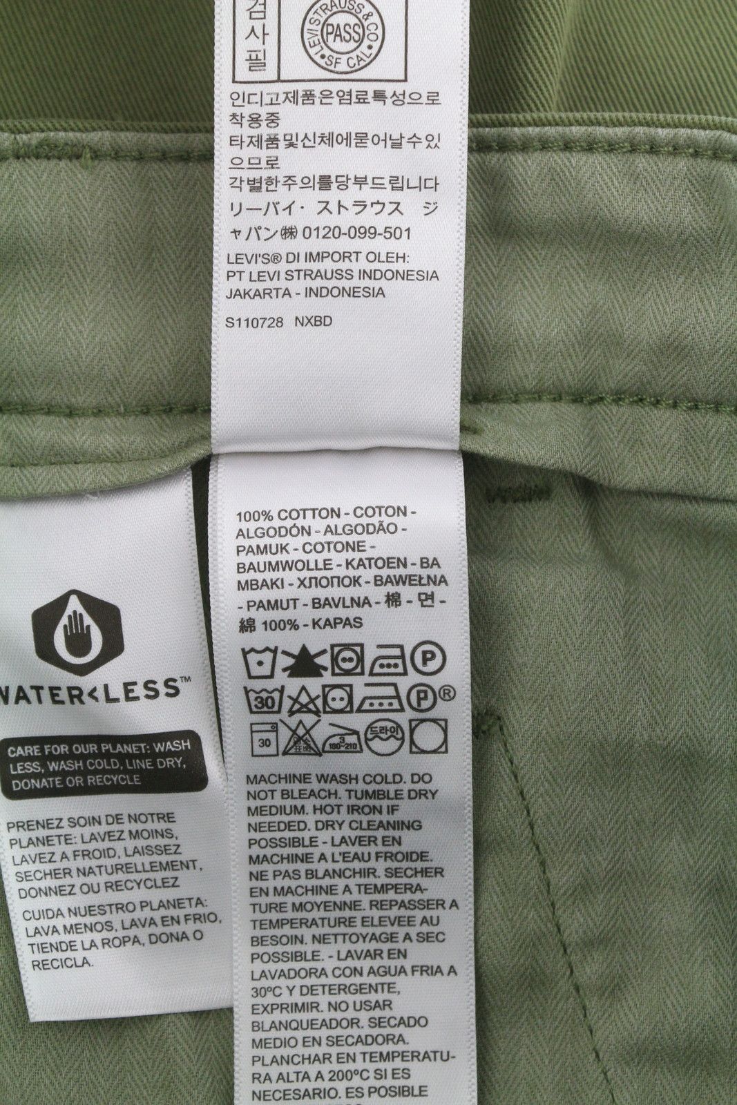 Levi's XX CHINO W29/L32 Khaki Standard Fit Trousers 87048 Size US 29 - 7 Thumbnail