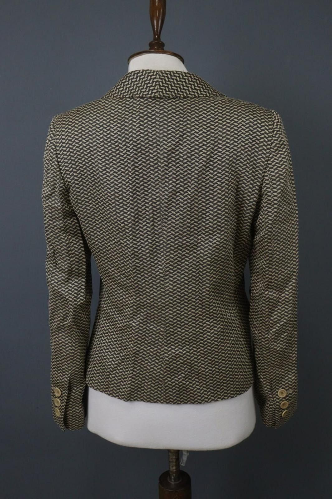Armani Collezioni Armani Multicolor Geo Print Viscose Blend Jacket Size 46 Size M / US 6-8 / IT 42-44 - 10 Thumbnail