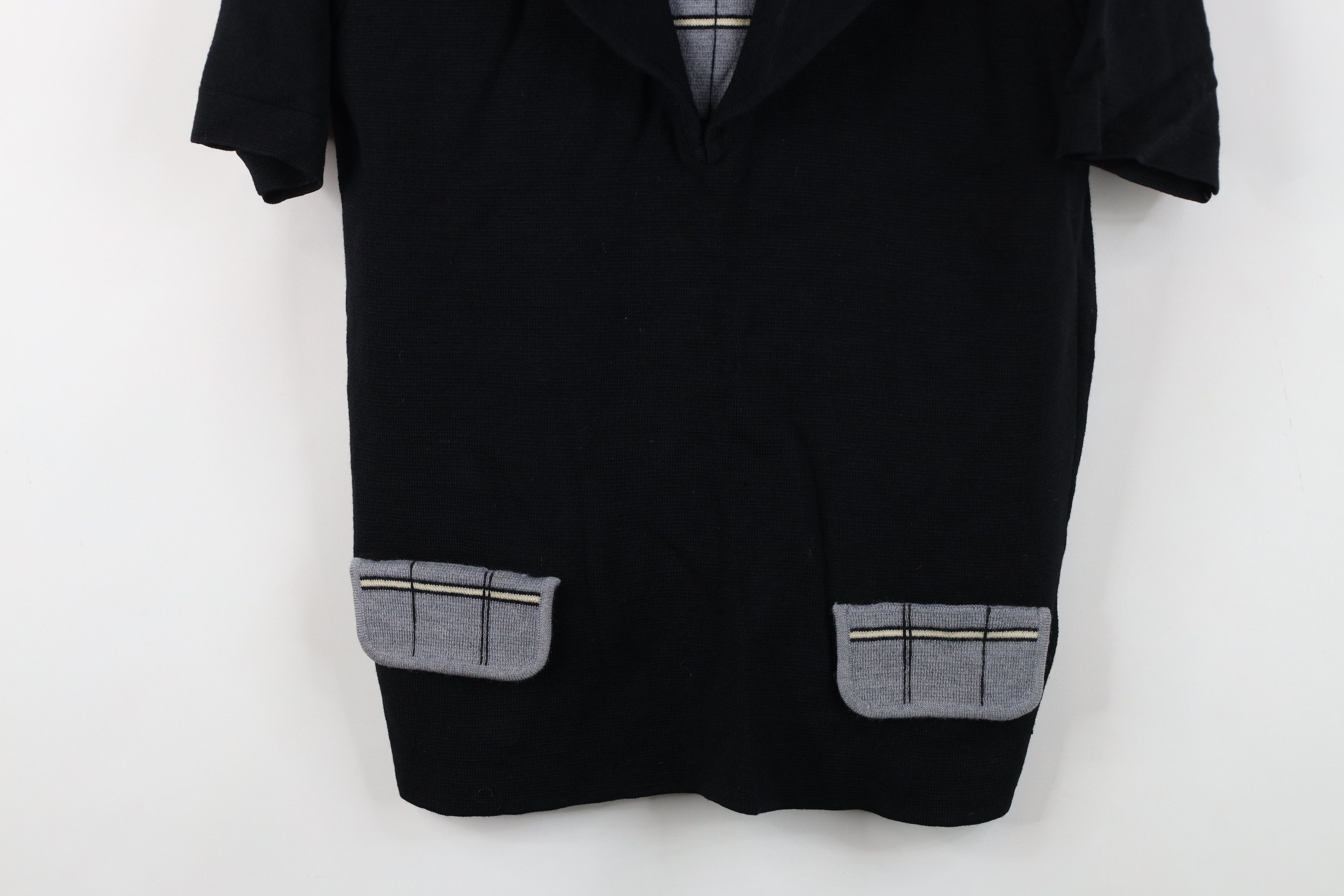Vintage Vintage 50s 60s Rockabilly Tuxedo Style Knit Sweater USA Size US S / EU 44-46 / 1 - 3 Thumbnail
