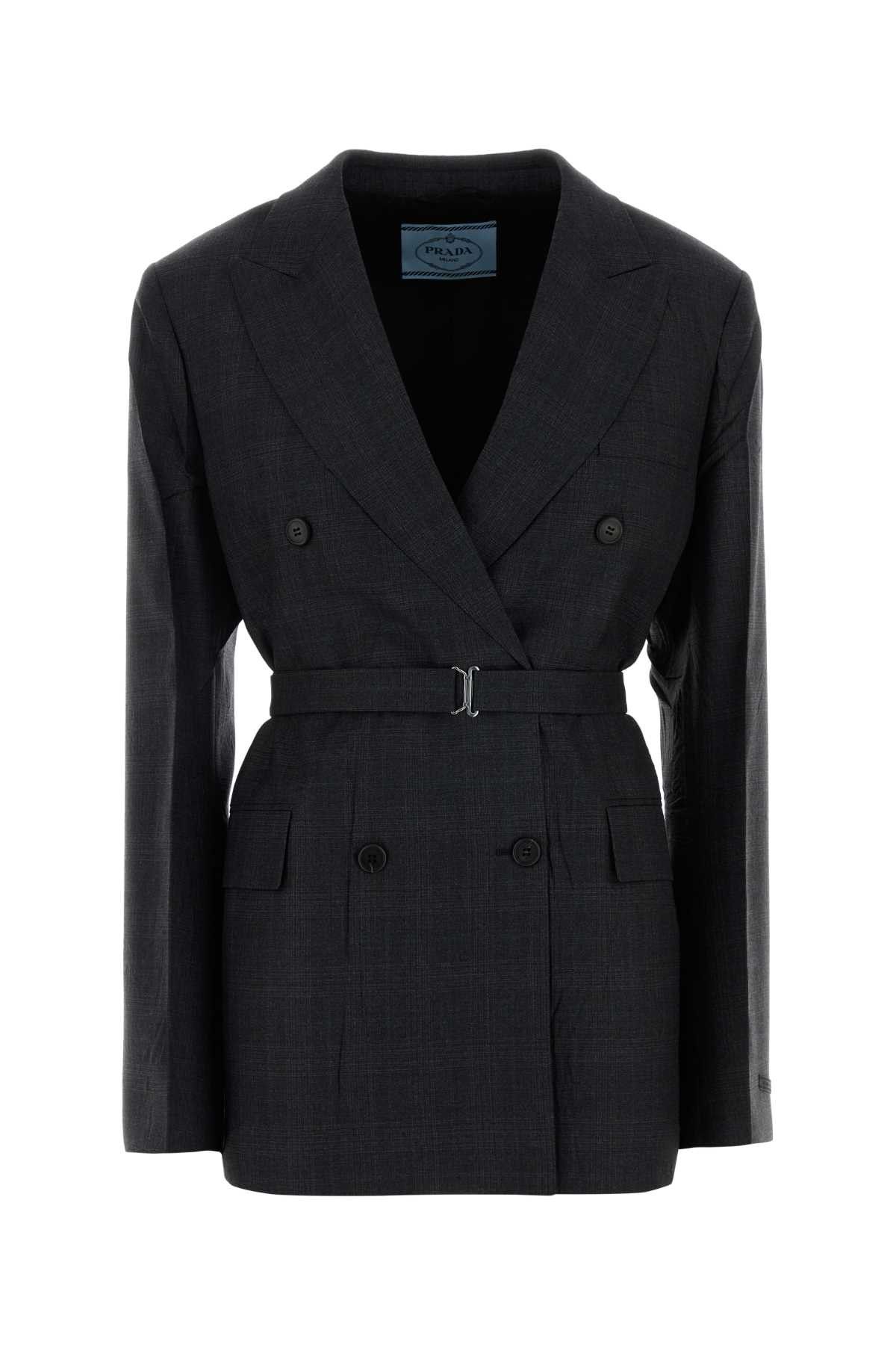 Prada Embroidered Wool Blazer Size M / US 6-8 / IT 42-44 - 1 Thumbnail