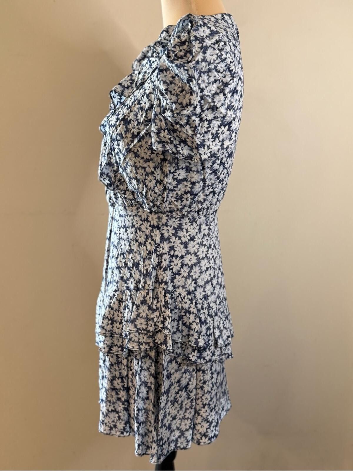 Other Sadie & Sage floral mini dress blue & white ruffled SZ SM Size S / US 4 / IT 40 - 3 Thumbnail